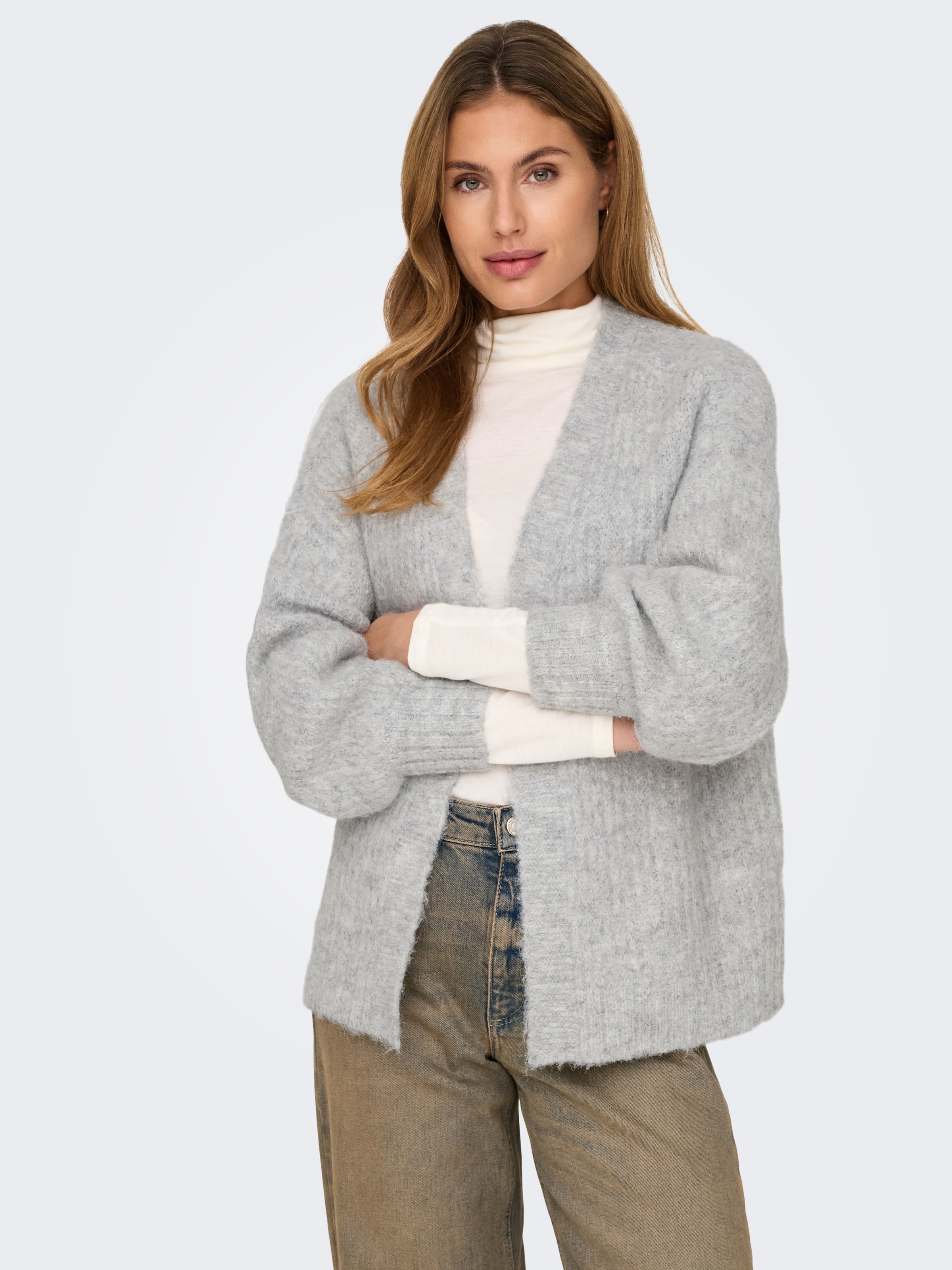 Strickjacke »ONLMAGGIE LIFE LS RIB OPEN CARDI CC KNT«