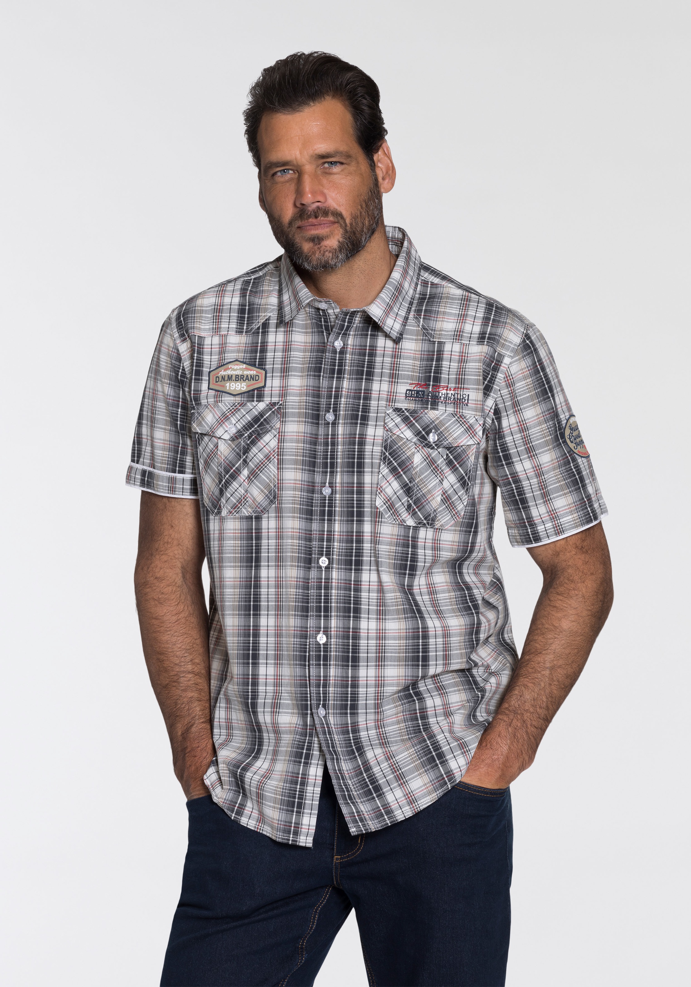 Image of Man's World Kurzarmhemd, im Karodesign bei Ackermann Versand Schweiz