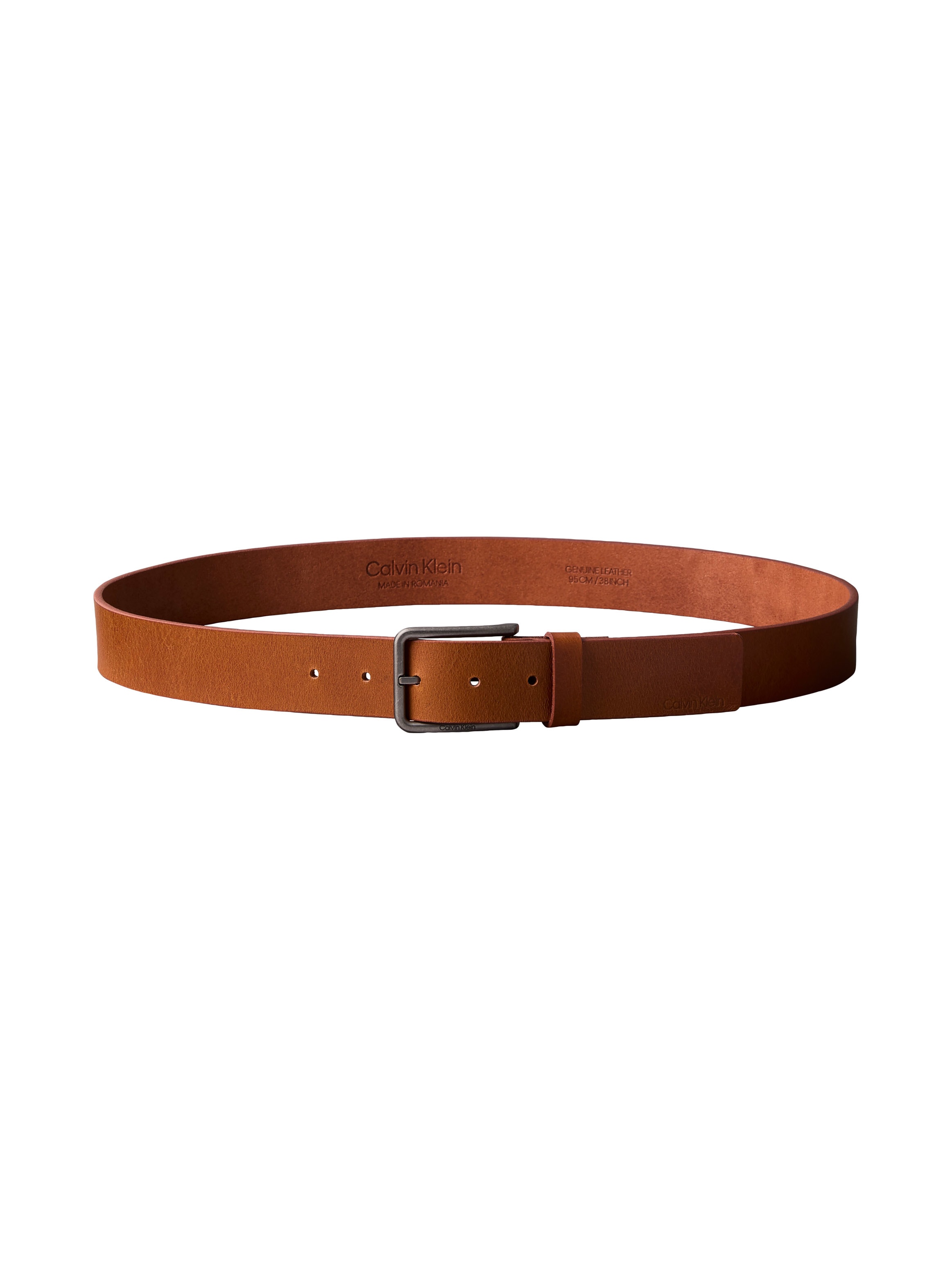 Calvin Klein Ceinture en cuir »WARMTH BUCKLE«, Grössenverstellbar