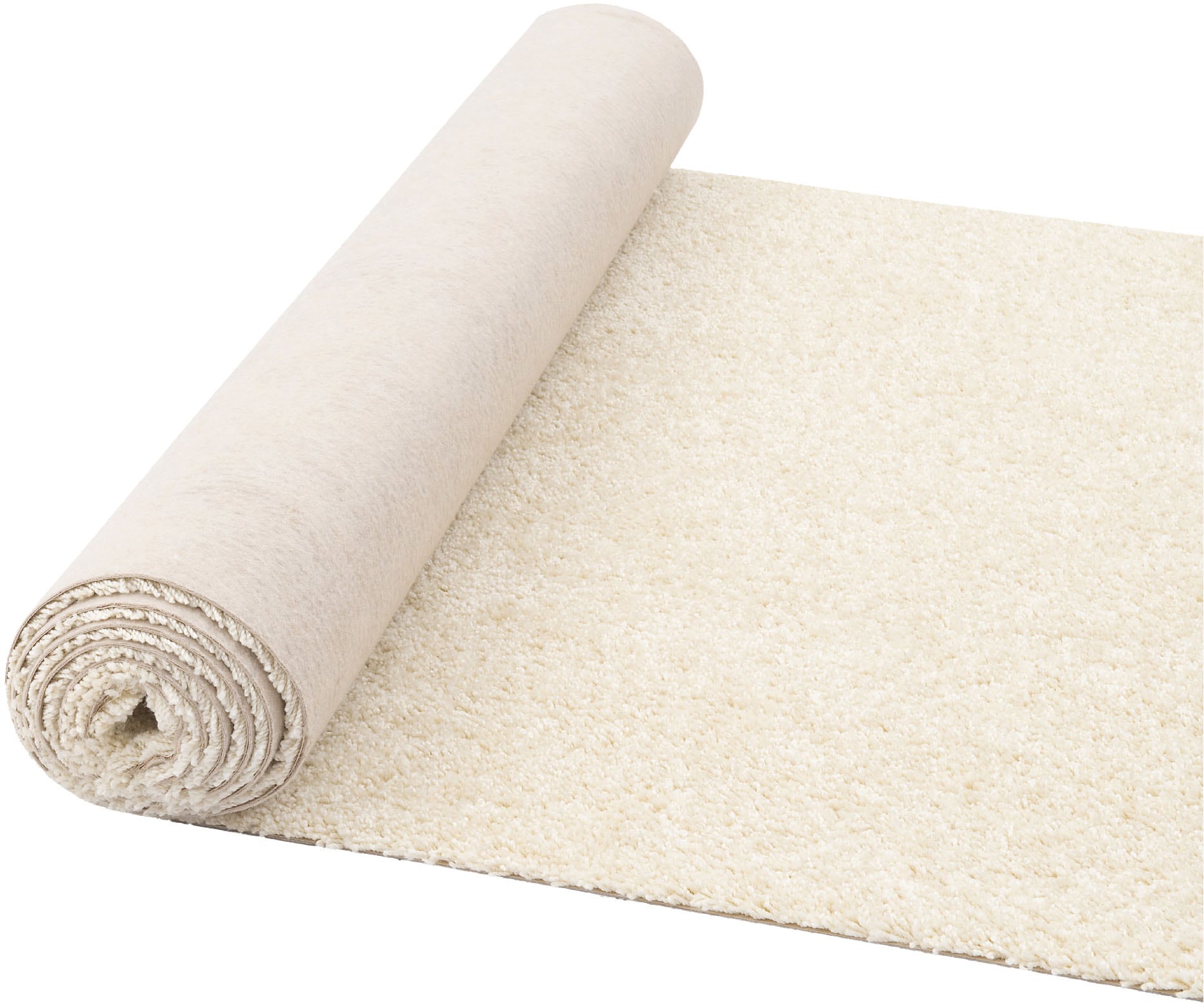 my home Teppichboden »Rava, Velours« rechteckig 16 mm Höhe Uni Farben, Breite 400 cm, weich, strapazierfähig, Wohnzimmer