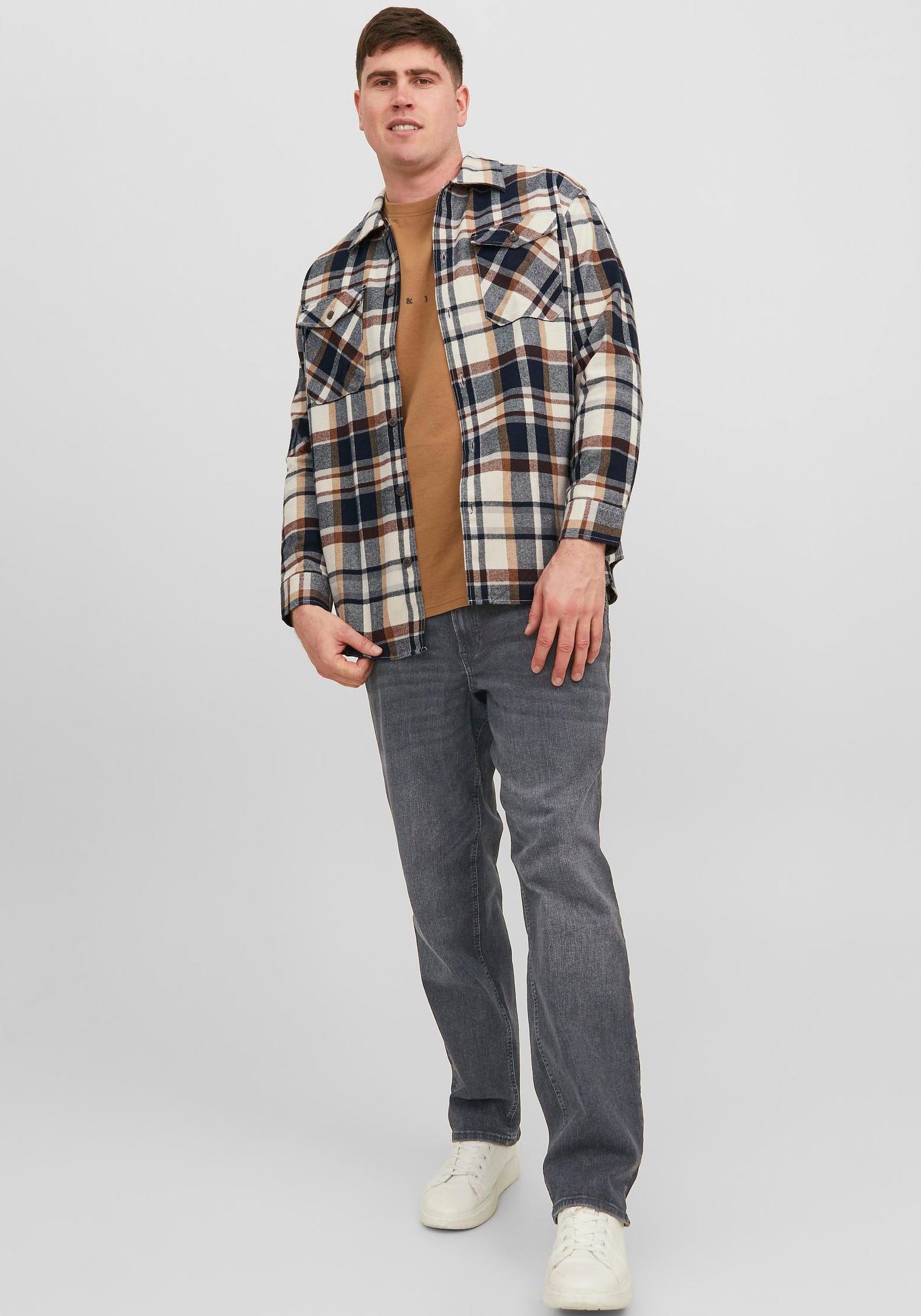 Jack & Jones PlusSize Comfort-fit-Jeans »JJIMIKE JJORIGINAL SQ 223 NOOS PLS«