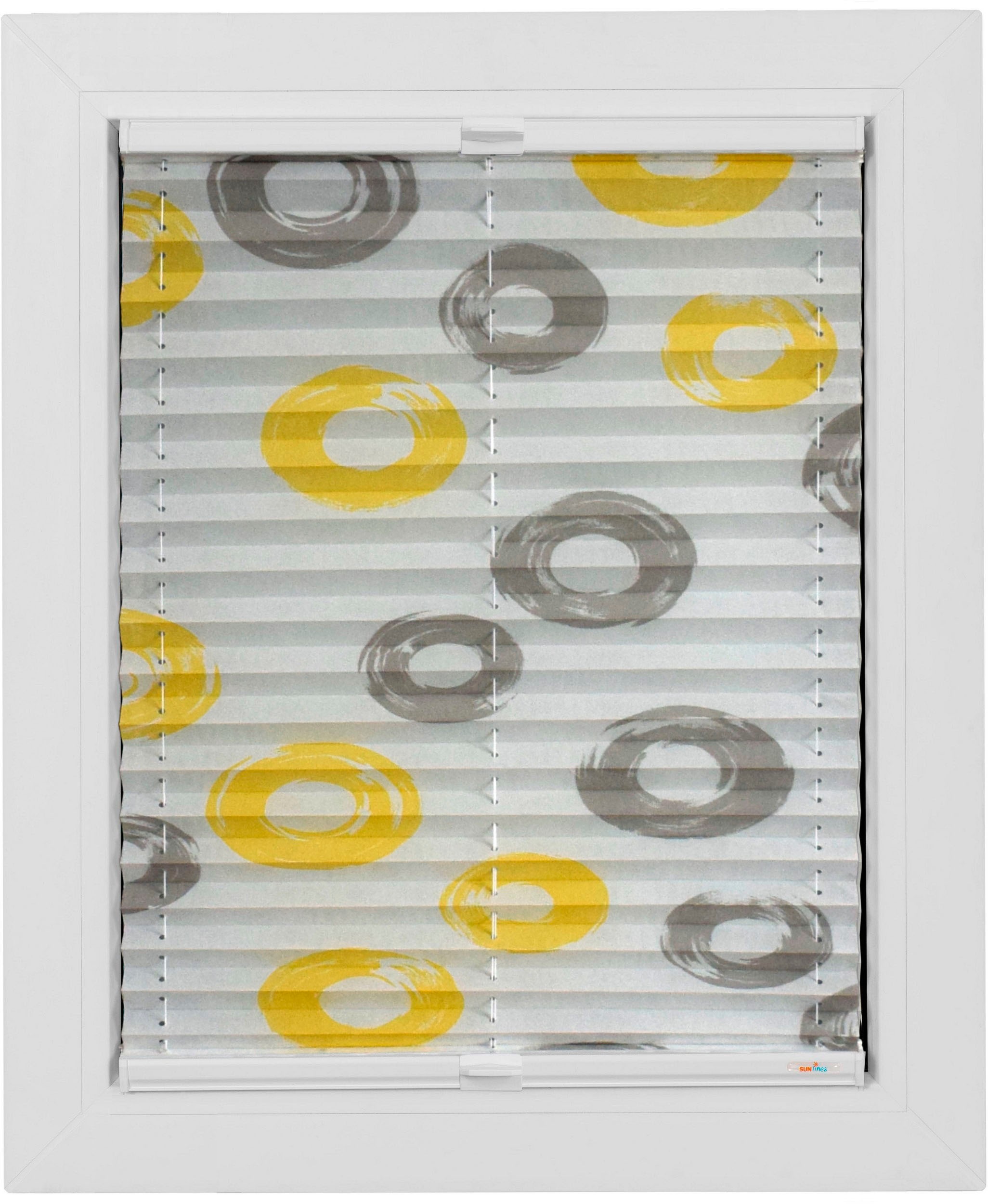 Image of sunlines Plissee nach Mass »Start-up Style Circles«, Lichtschutz, verspannt bei Ackermann Versand Schweiz