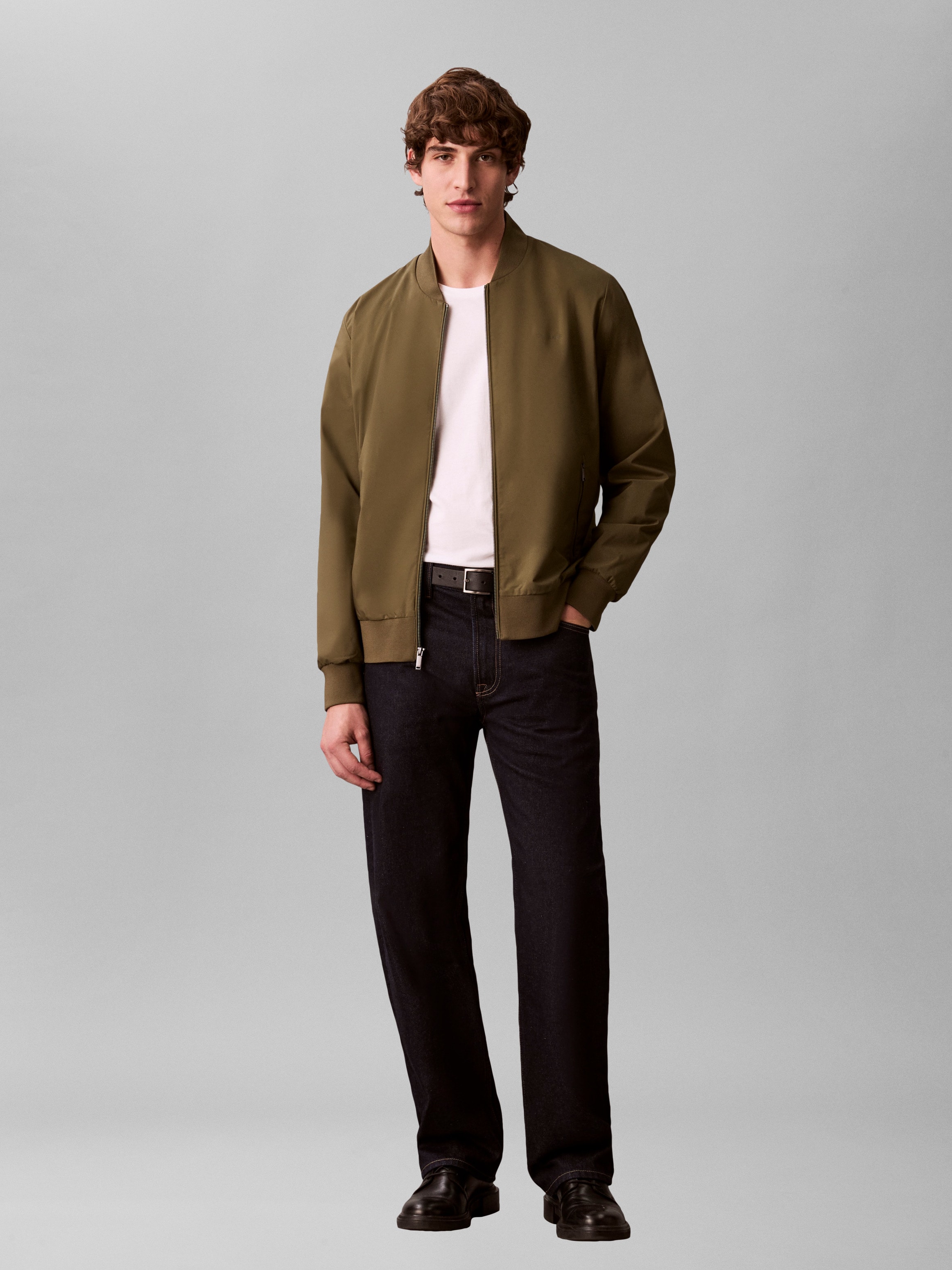 Calvin Klein Bomberjacke »MATTE BOMBER« ohne Kapuze Regular fit, mit Rundhalsausschnitt