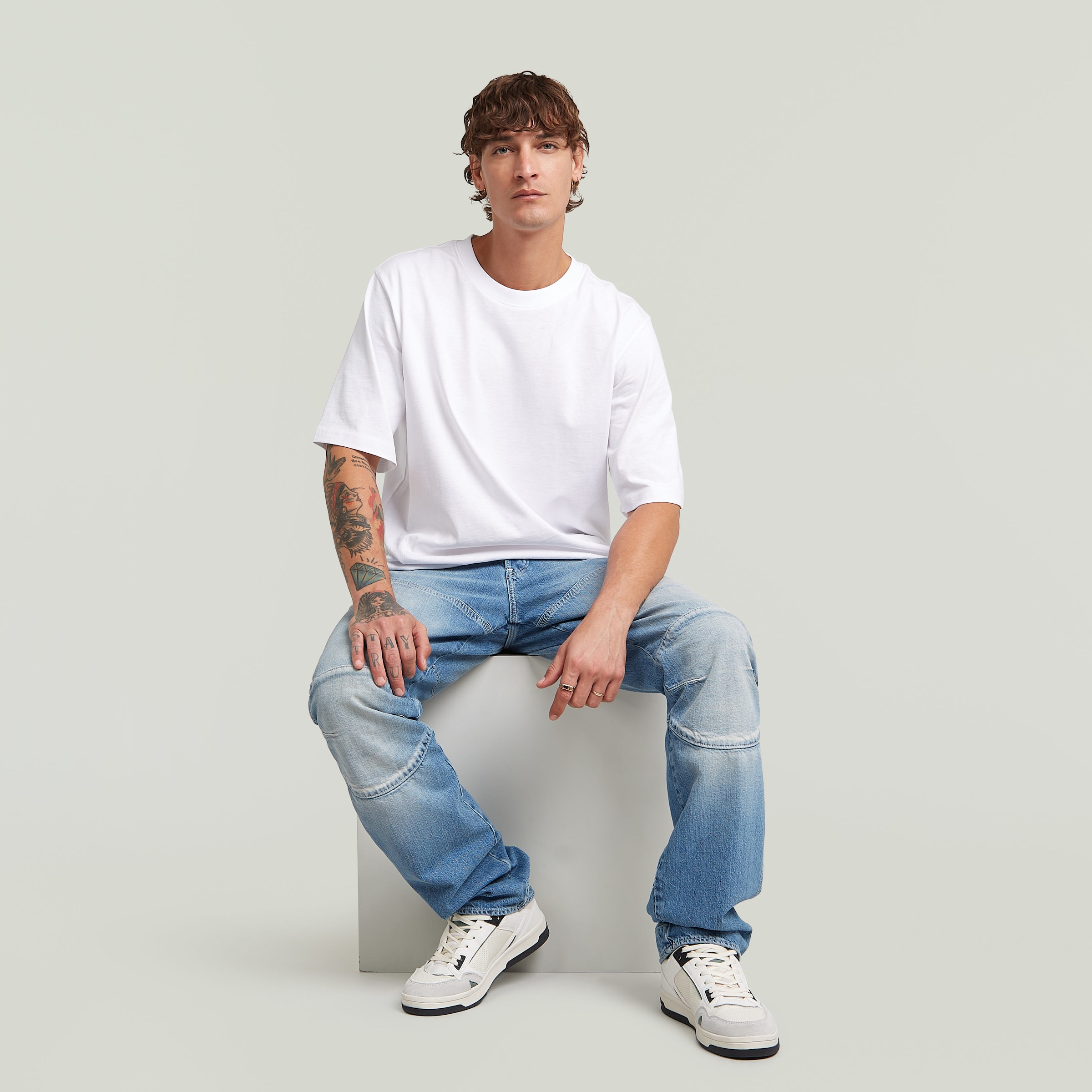 G-STAR Jeans coupe régulière »5620 3D Regular« mit Knie-Patches