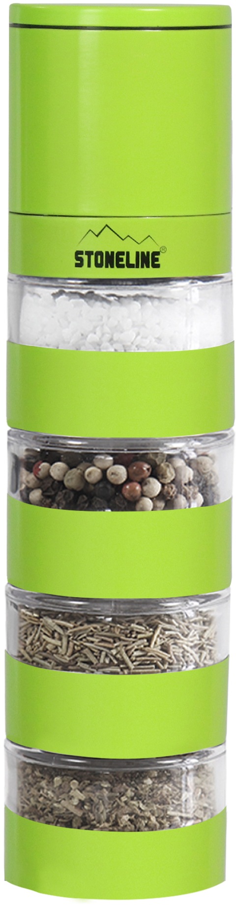 Image of STONELINE Gewürzmühle, Keramikmahlwerk, für 4 Gewürze bei Ackermann Versand Schweiz