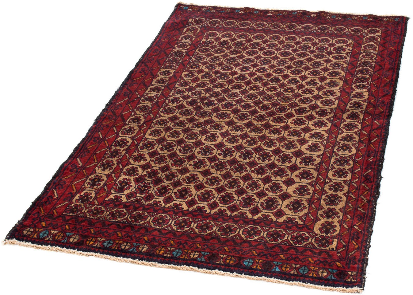 Image of morgenland Orientteppich »Belutsch - 144 x 89 cm - hellbraun«, rechteckig, 8 mm Höhe, Wohnzimmer, Handgeknüpft, Einzelstück mit Zertifikat bei Ackermann Versand Schweiz