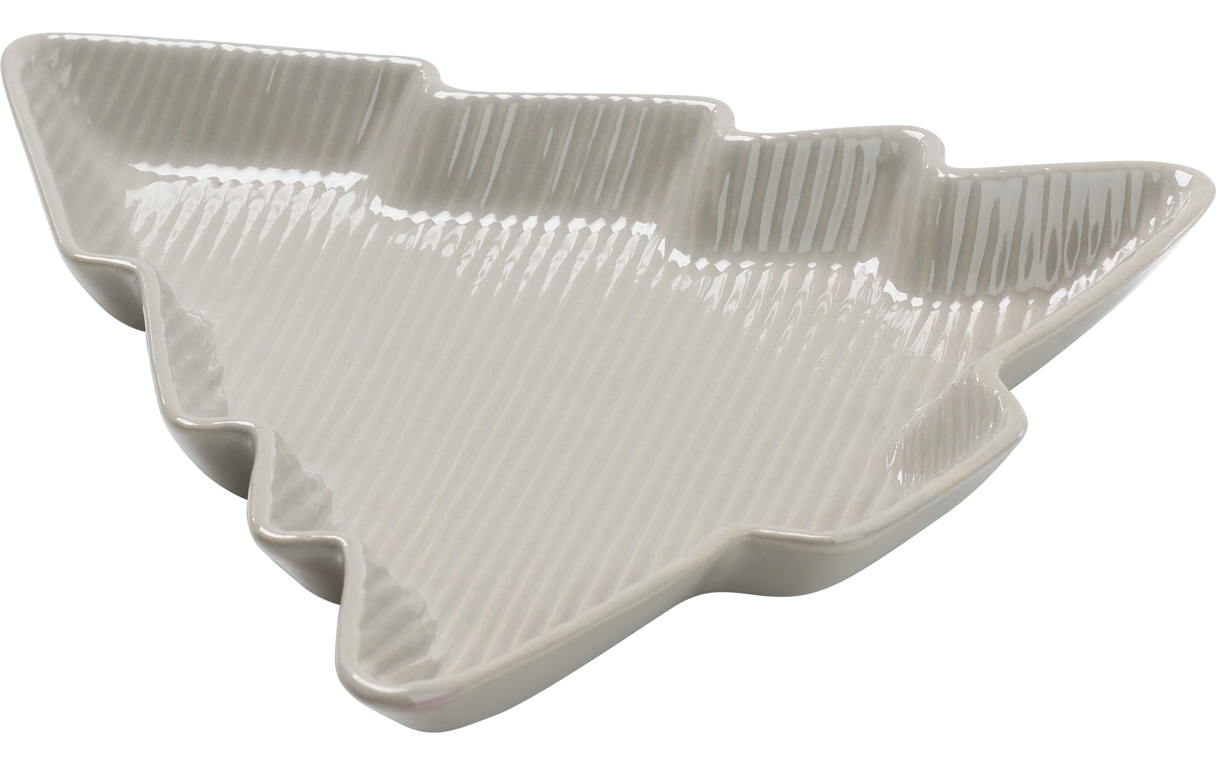 EGLO Schale »Tanne Catacol« aus Keramik Beiges Baum-Tablett