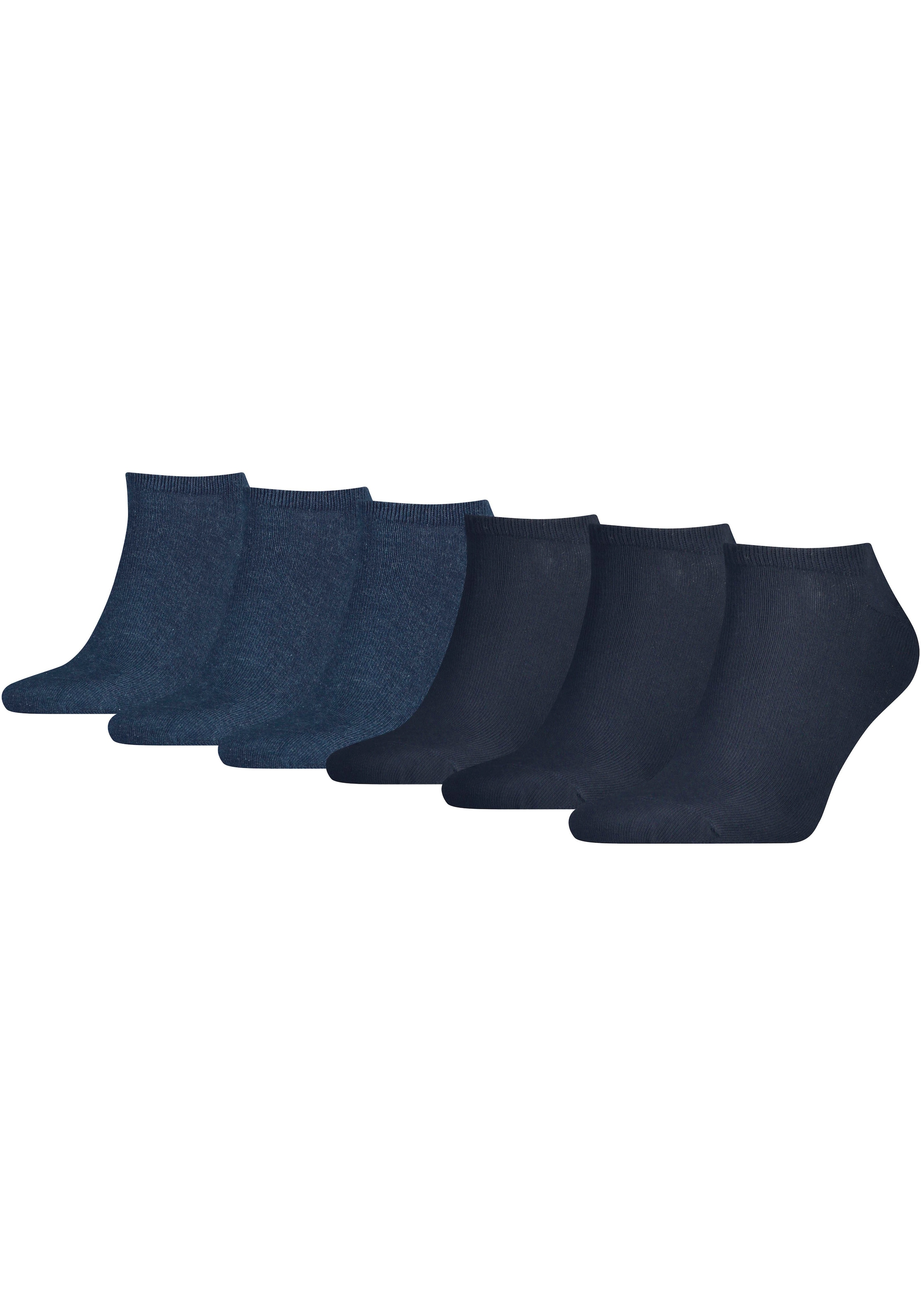 Sneakersocken, (6 Paar, 6er-Pack), mit gekämmter Baumwolle