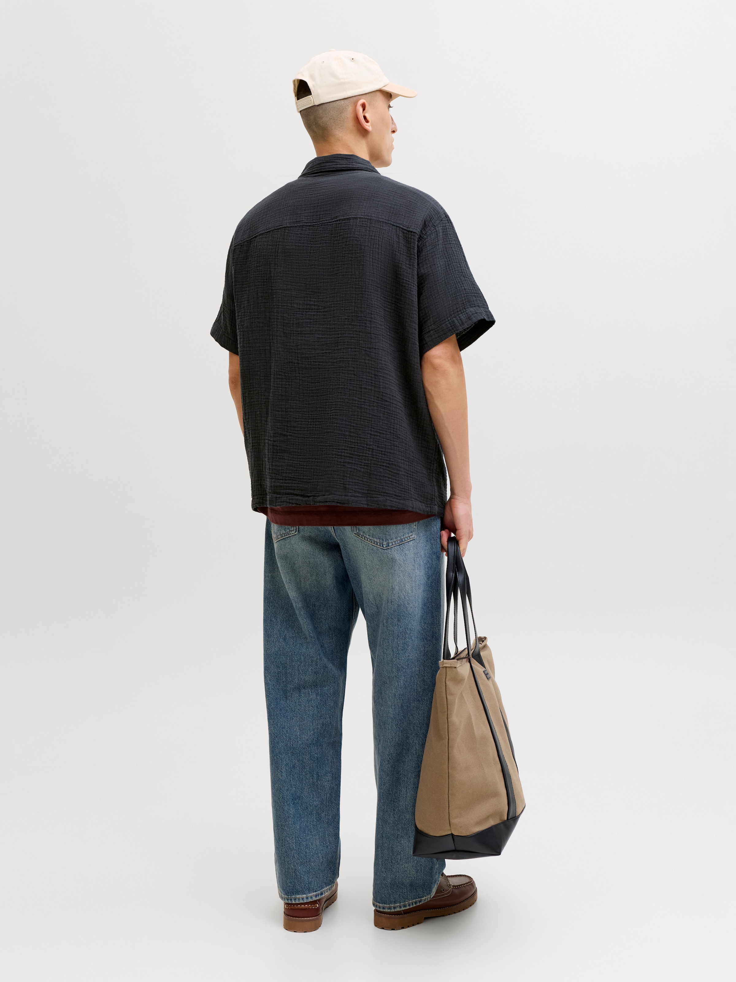 Jack & Jones Chemise à manches courtes »JORNANTUCKET DOUBLE CLOTH SHIRT SS EA26«