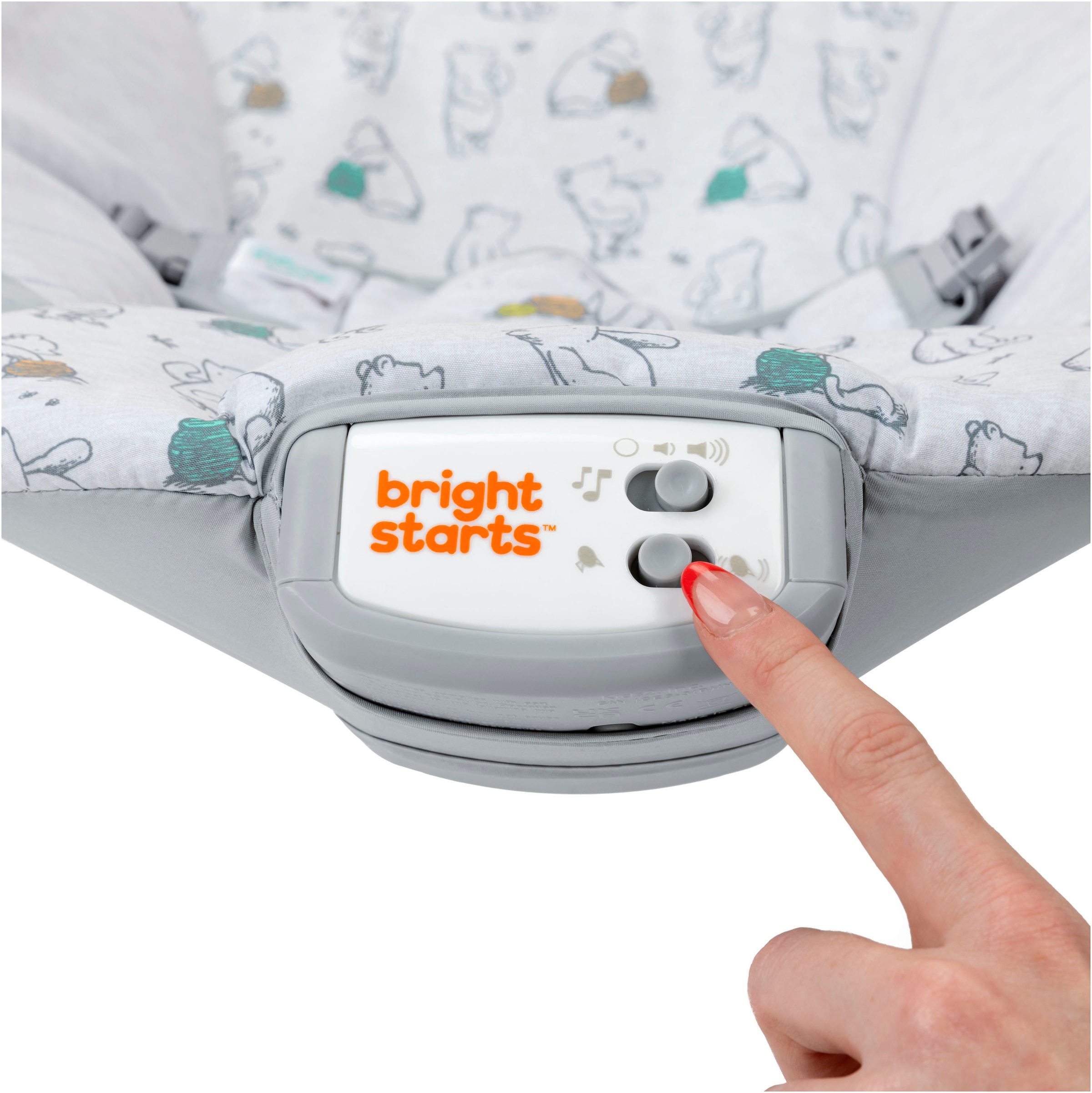 Bright Starts Transat pour bébé »Disney Winnie the Pooh Classic Pals Vibrating Bouncer« bis 9 kilos mit Sound-Effekt