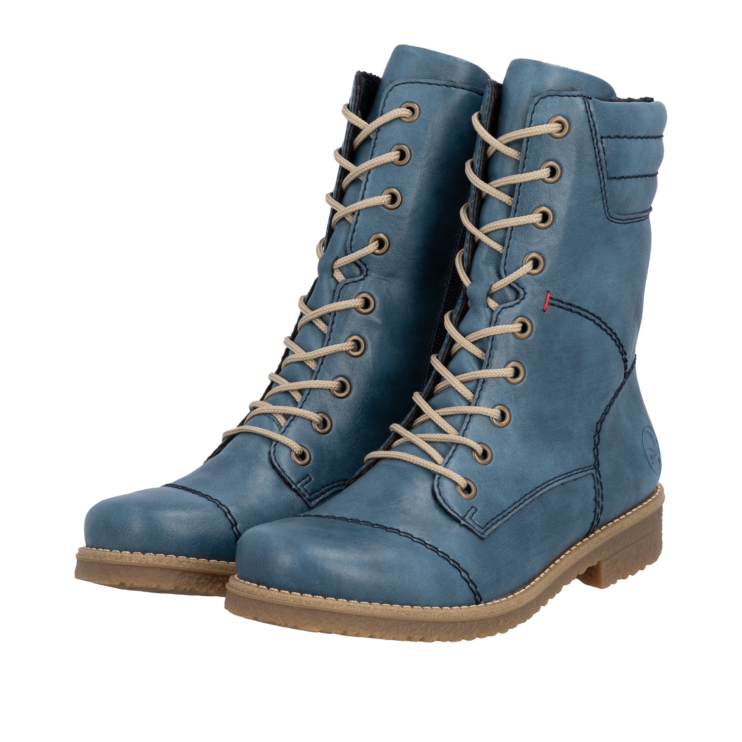 Rieker Schnürstiefelette  Schnürboots, Herbstboots mit gepolstertem Schaftrand