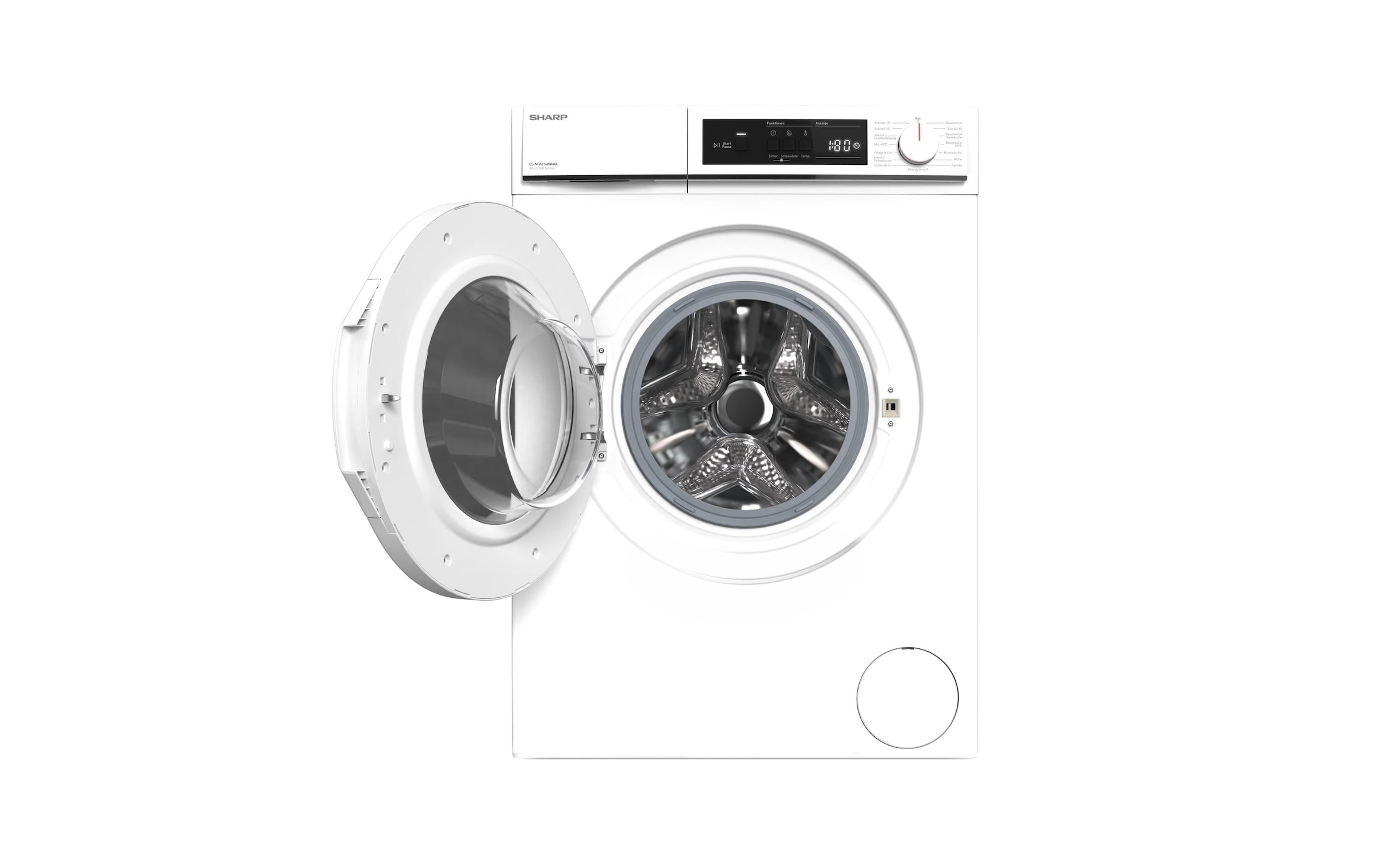 Sharp Waschmaschine »ES-NFA814WWNA-CH Links«, 1400 U/min
