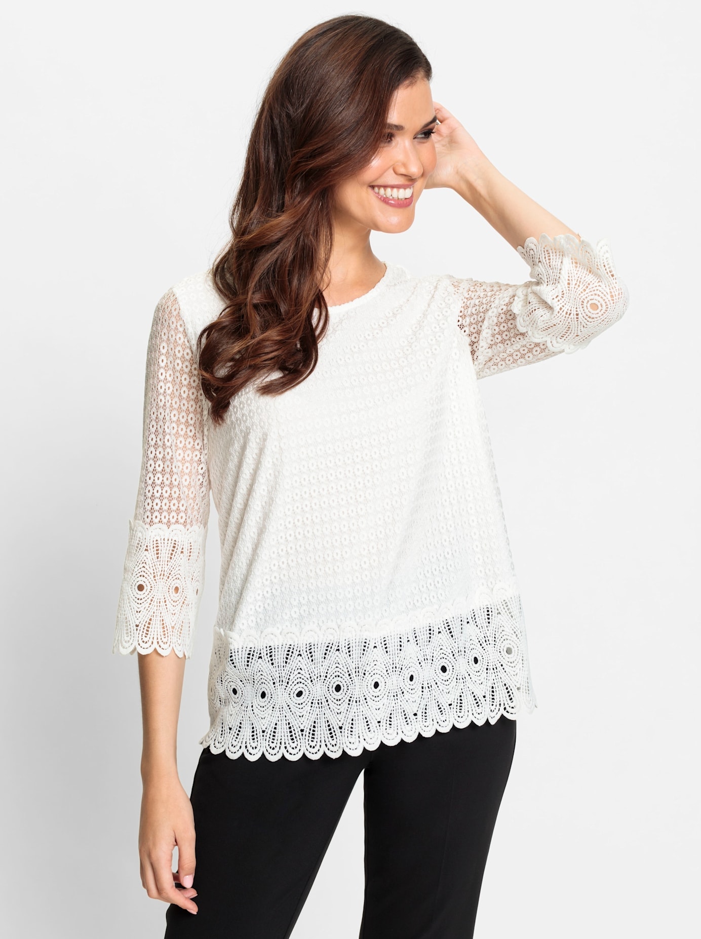 Lady Spitzenshirt »Shirt«, (1 tlg.)
