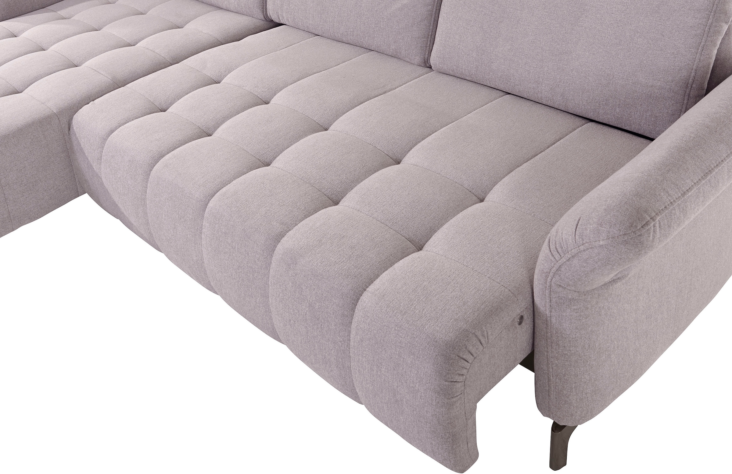 INOSIGN Ecksofa »Fresh L-Form«, Federkern, wahlweise Kopfteilverstellung und motorischer Vorziehsitz