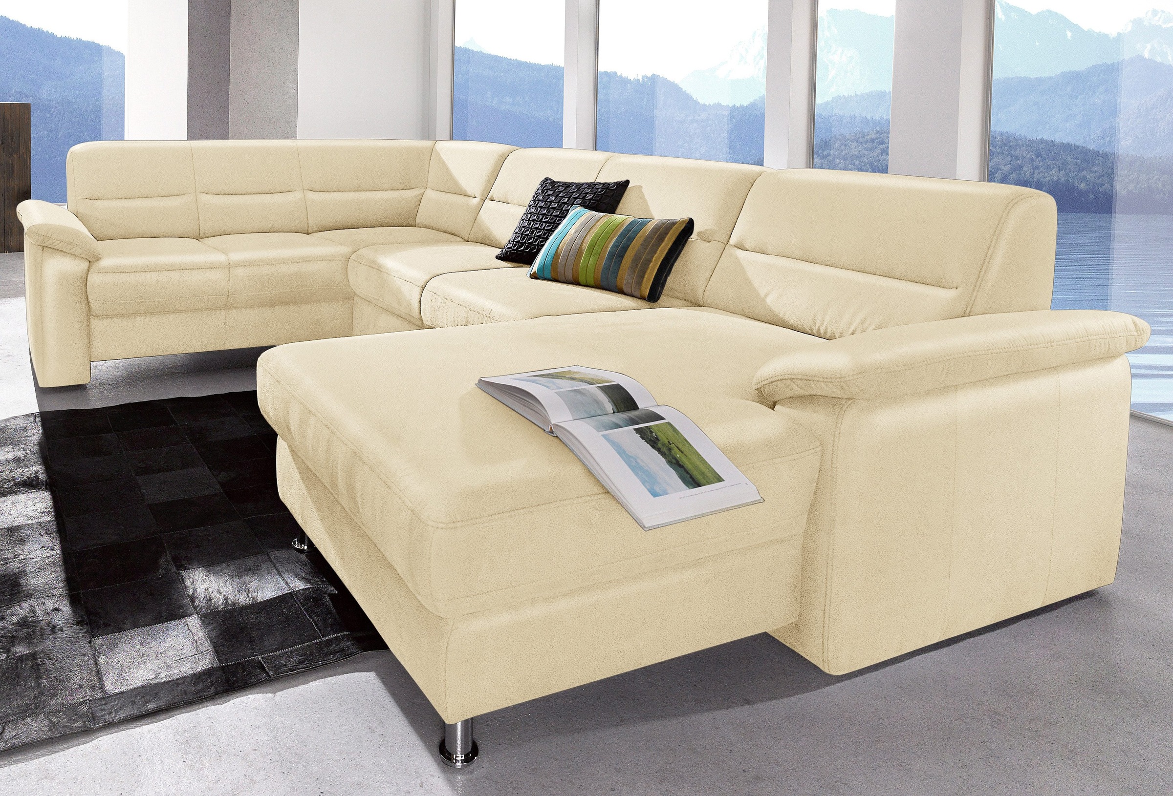 Image of sit&more Wohnlandschaft, inklusive Boxspring/Federkern-Polsterung, wahlweise mit Bettfunktion, frei im Raum stellbar bei Ackermann Versand Schweiz