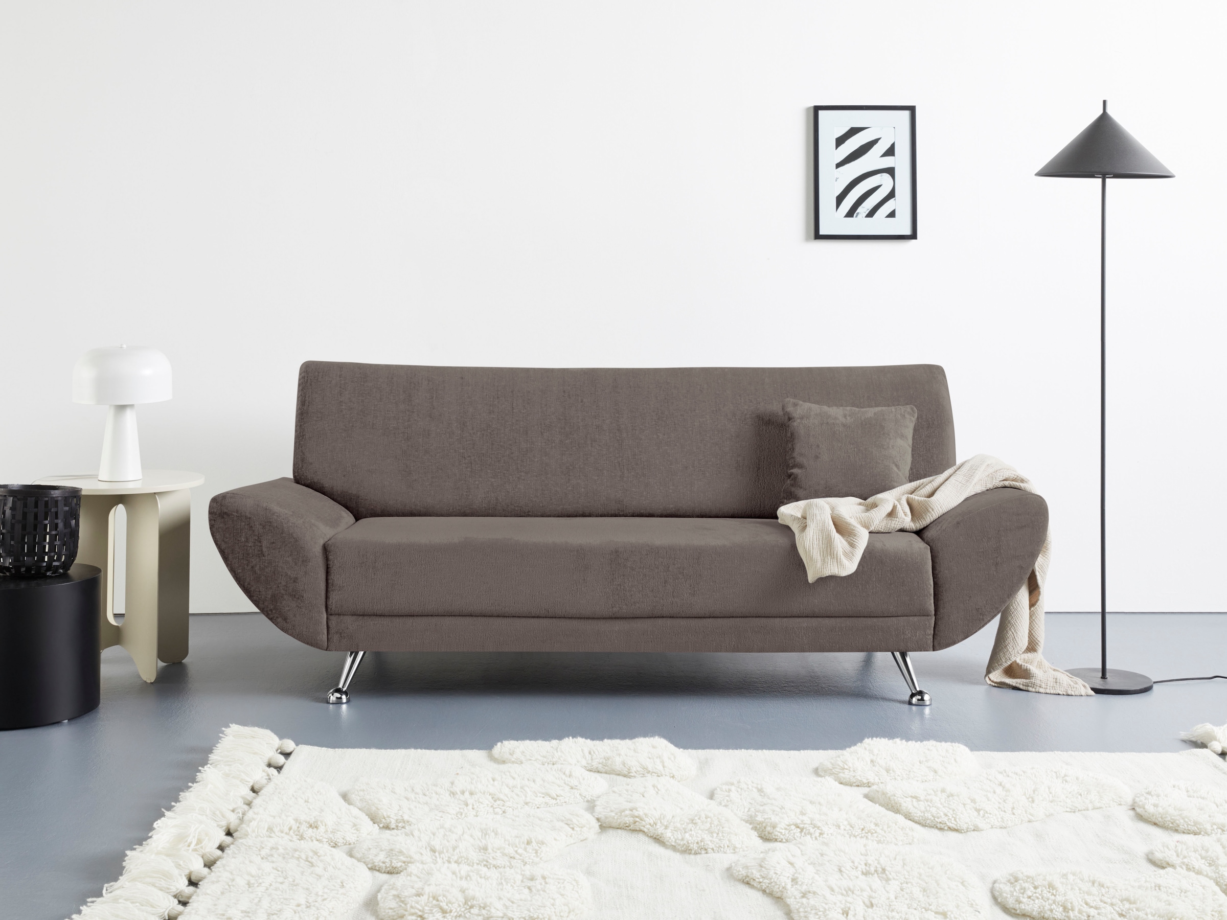 Image of Home affaire 3-Sitzer "Saltare elegant & komfortabel, toller Designfuss, bequem, Breite 205cm"