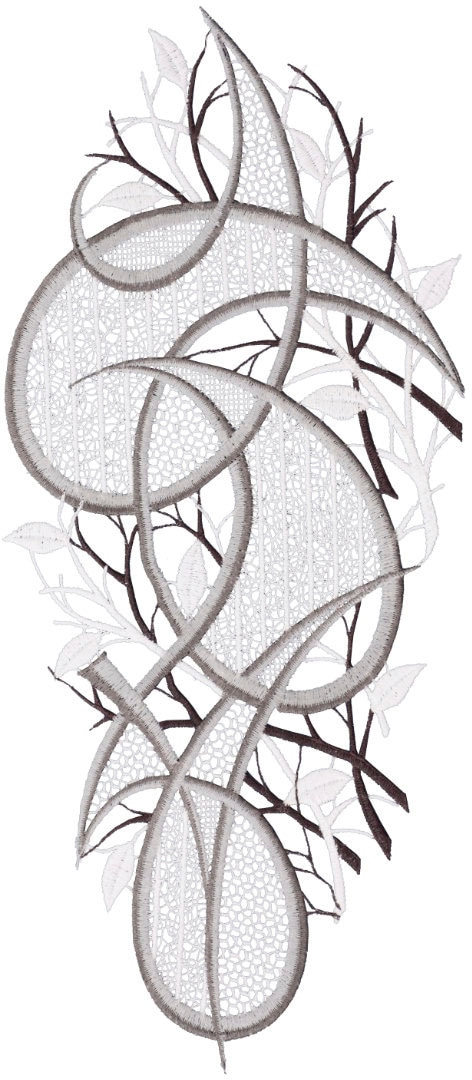 Image of W. Reuter & Sohn - Plauener Spitze® Fensterbild »Fensterbild "Ornament" farbig« bei Ackermann Versand Schweiz