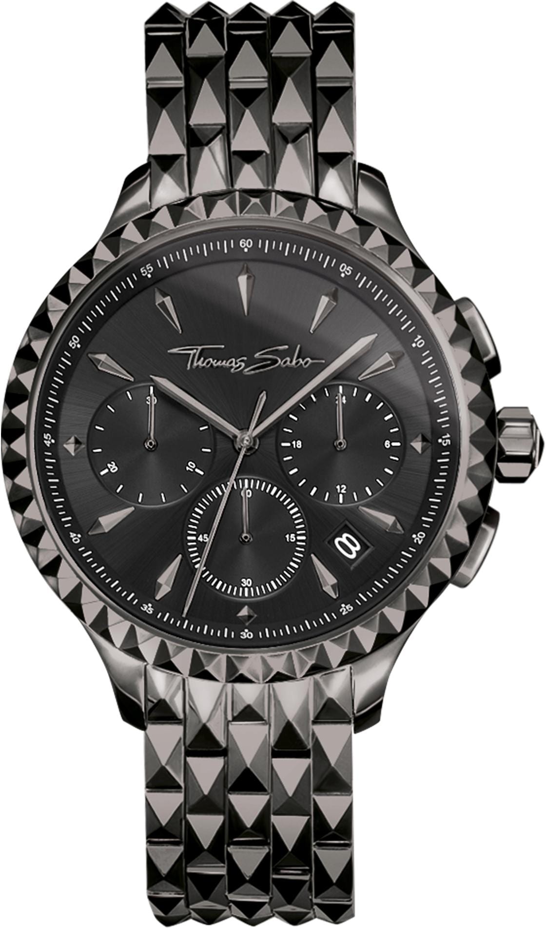 Image of THOMAS SABO Chronograph »REBEL AT HEART, WA0348-202-203-38 mm« bei Ackermann Versand Schweiz