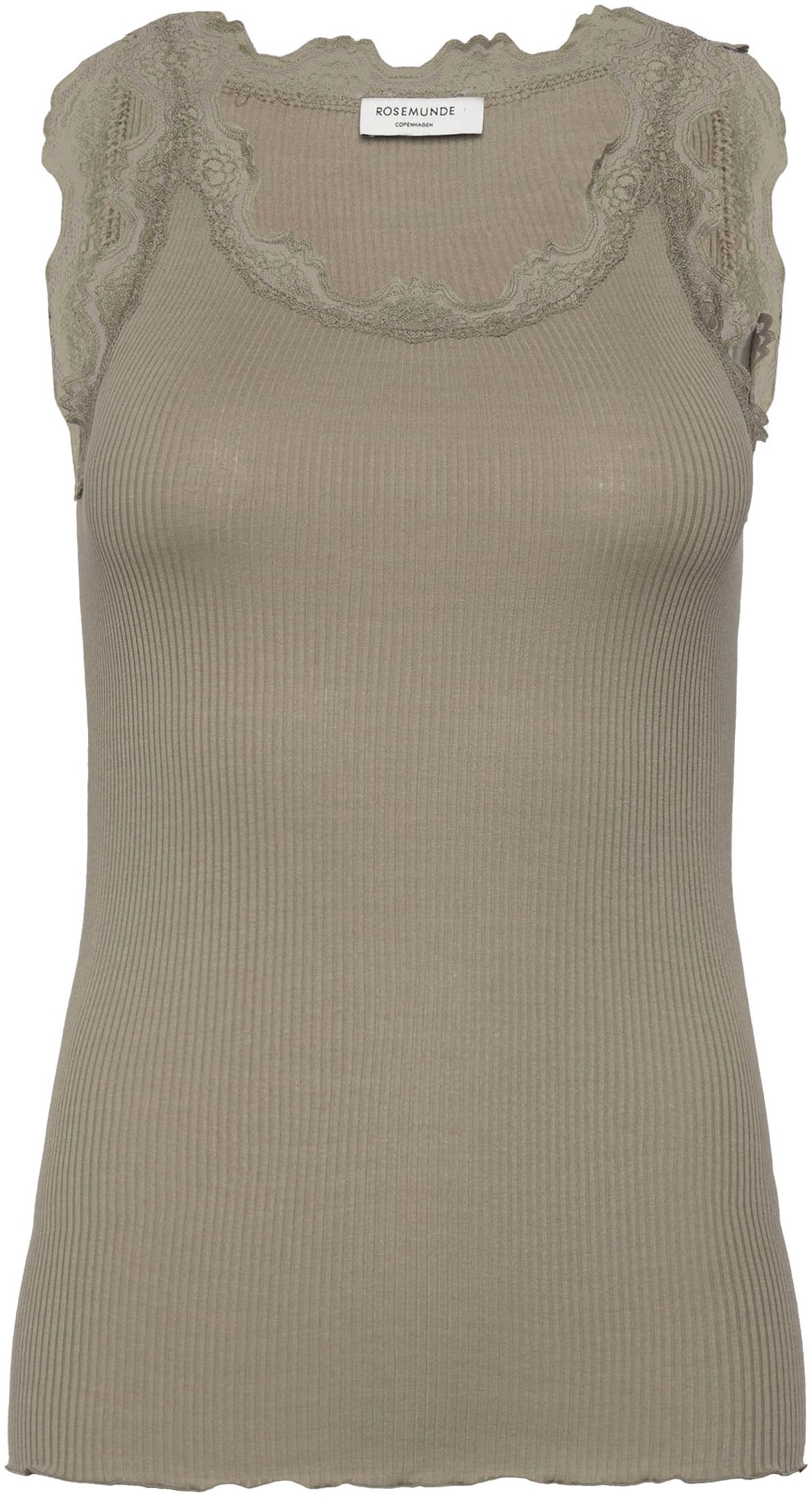 Image of rosemunde Tanktop "Babette Silk Top mit Seide" Vintage-Spitzenbesatz, breite Träger, feminin, bequem, Seidenmix