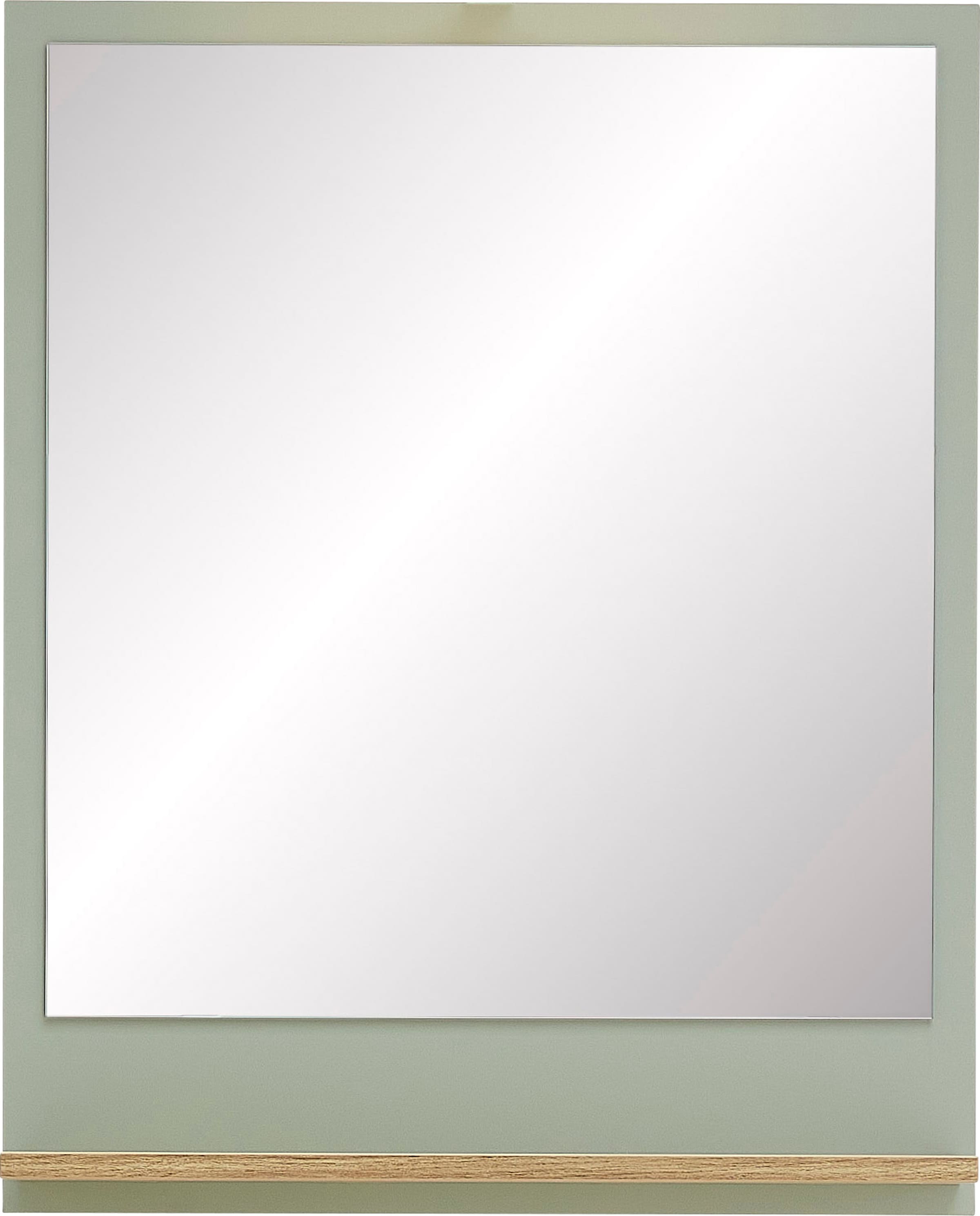 Saphir Miroir de salle de bain »Quickset 963 Spiegel mit Ablage, 60 cm breit, 74,5 cm hoch« Miroir mural imitation sauge, imitation chêne Riviera horizontal