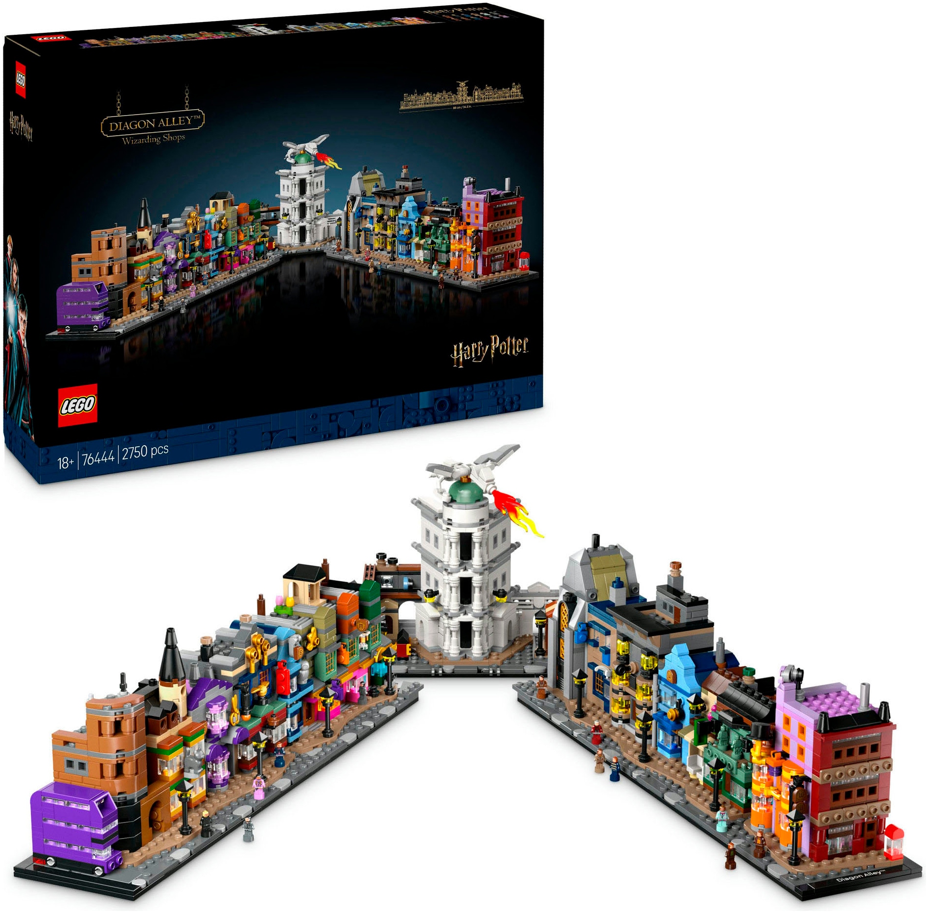 Image of LEGO Konstruktionsspielsteine "Die Zauberläden der Winkelgasse™ (76444), LEGO Harry Potter™" Made in Europe