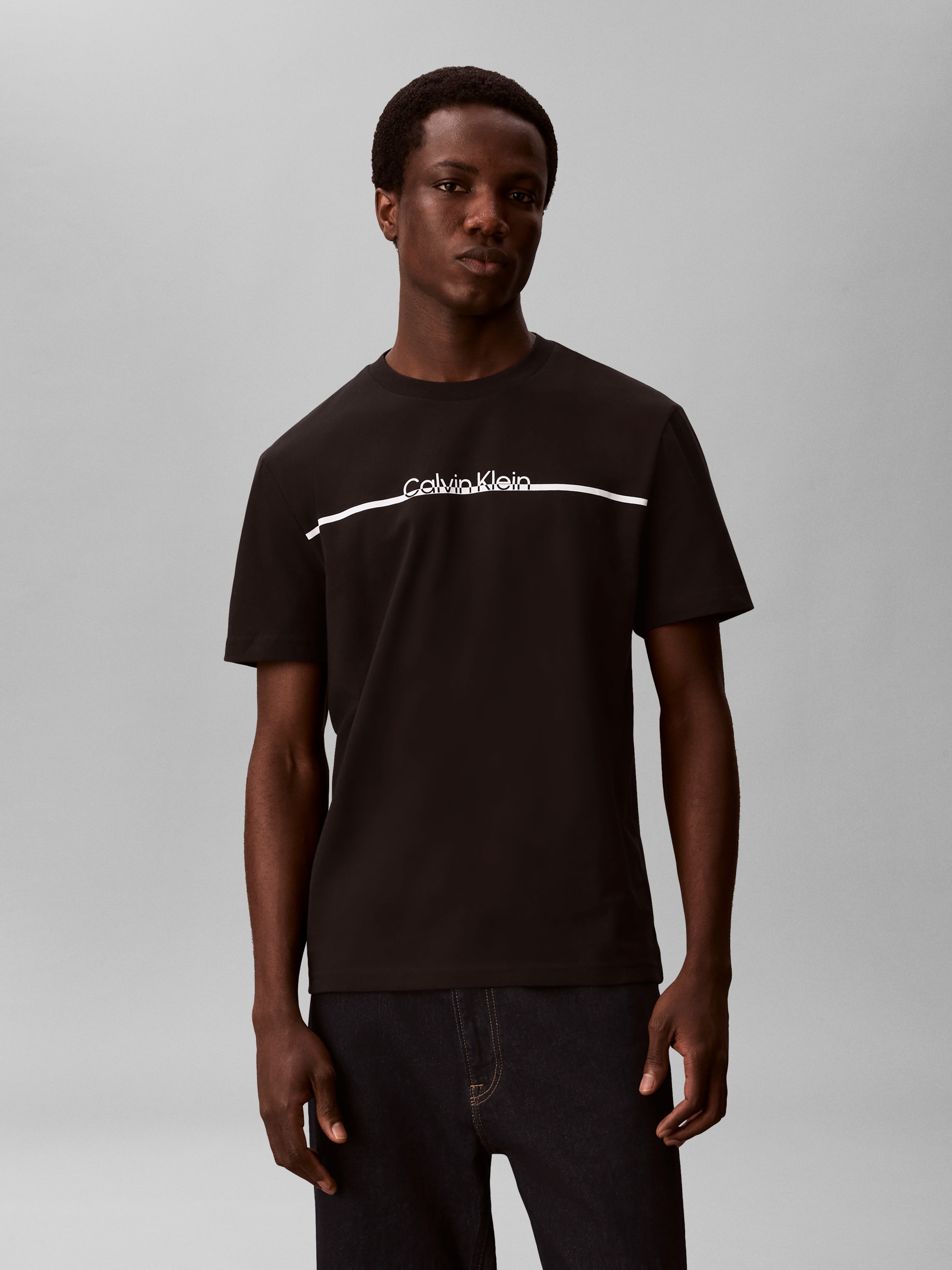 Image of Calvin Klein T-Shirt Rundhalsausschnitt, Regular Fit, Logoschriftzug