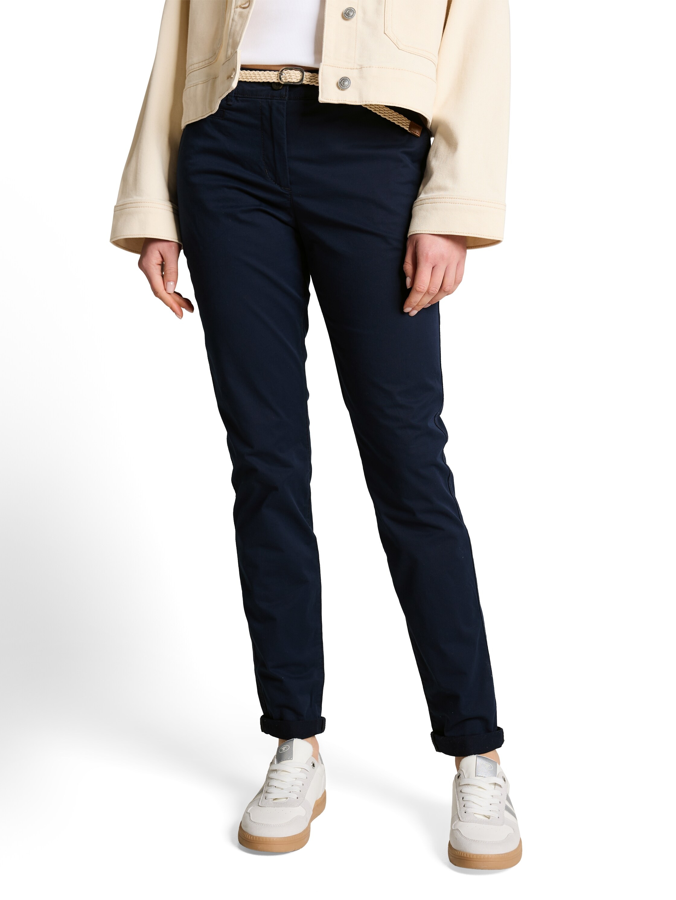 Image of TOM TAILOR Chinohose mit Gürtel und Stretch