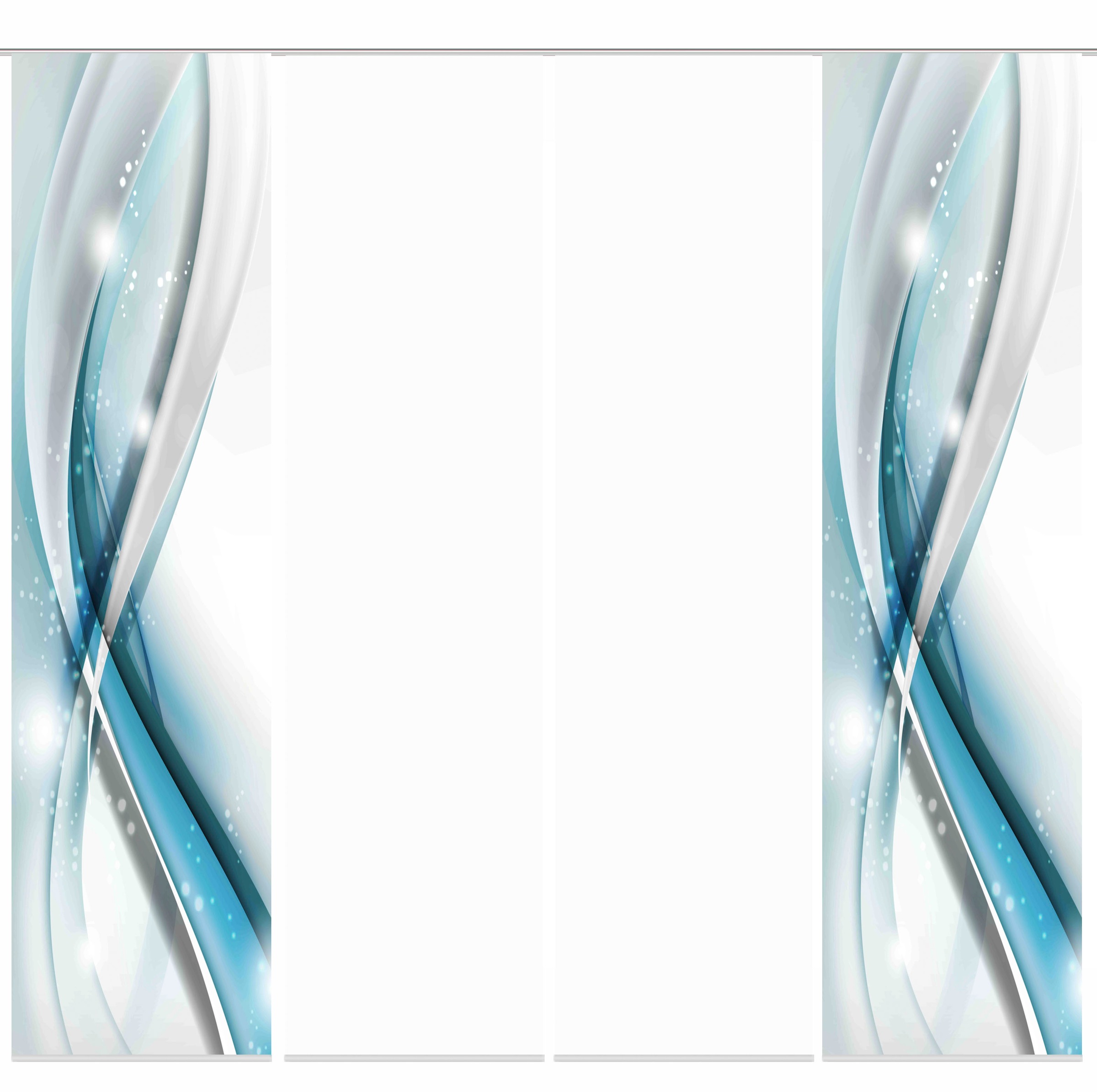 Image of HOME WOHNIDEEN Schiebegardine »GLIWE«, (4 St.), Schiebevorhang Digi 4er Set GLIWE GRÜN bei Ackermann Versand Schweiz