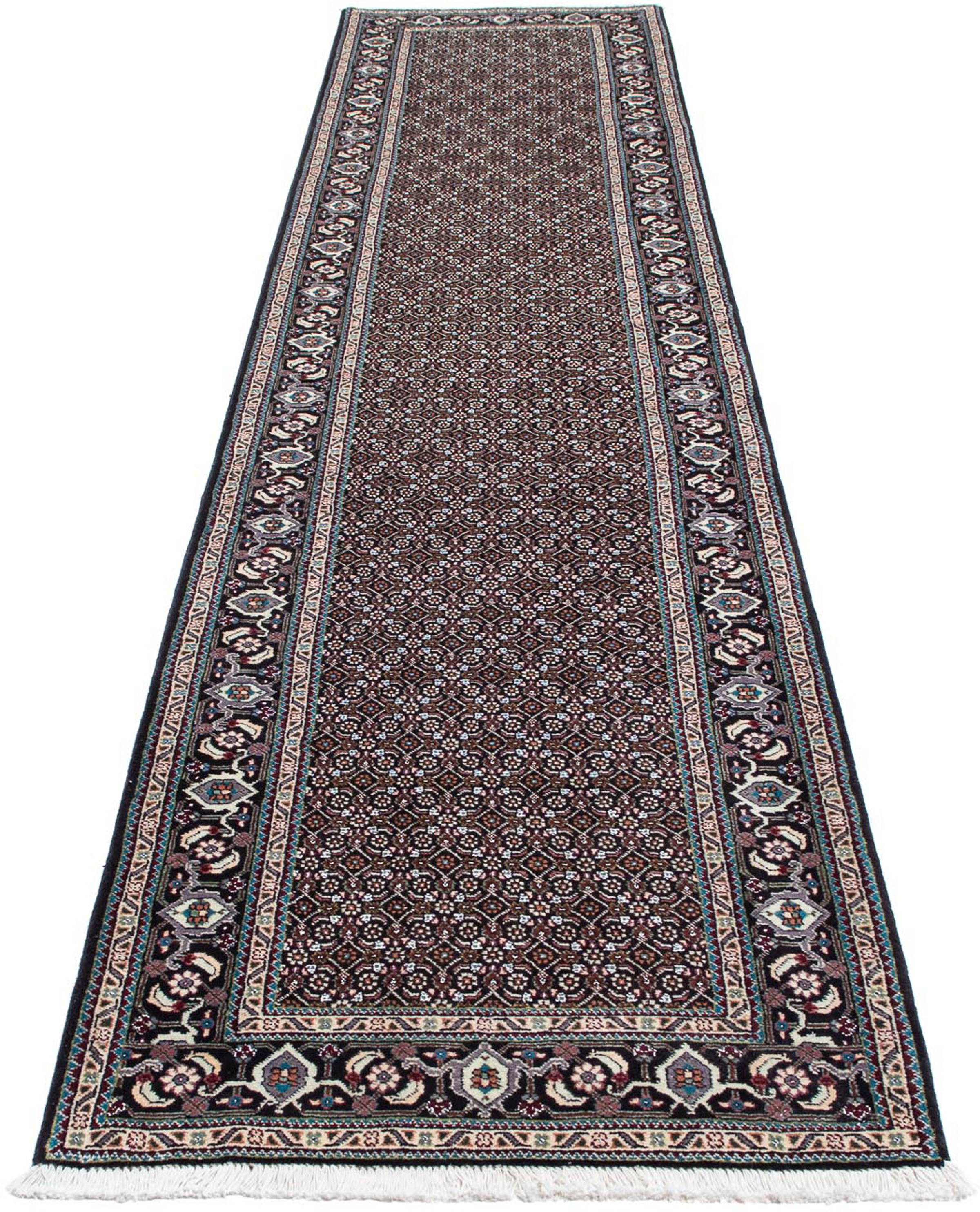 Image of morgenland Orientteppich »Perser - Täbriz - 388 x 77 cm - grau«, rechteckig, 10 mm Höhe, Wohnzimmer, Handgeknüpft, Einzelstück mit Zertifikat bei Ackermann Versand Schweiz