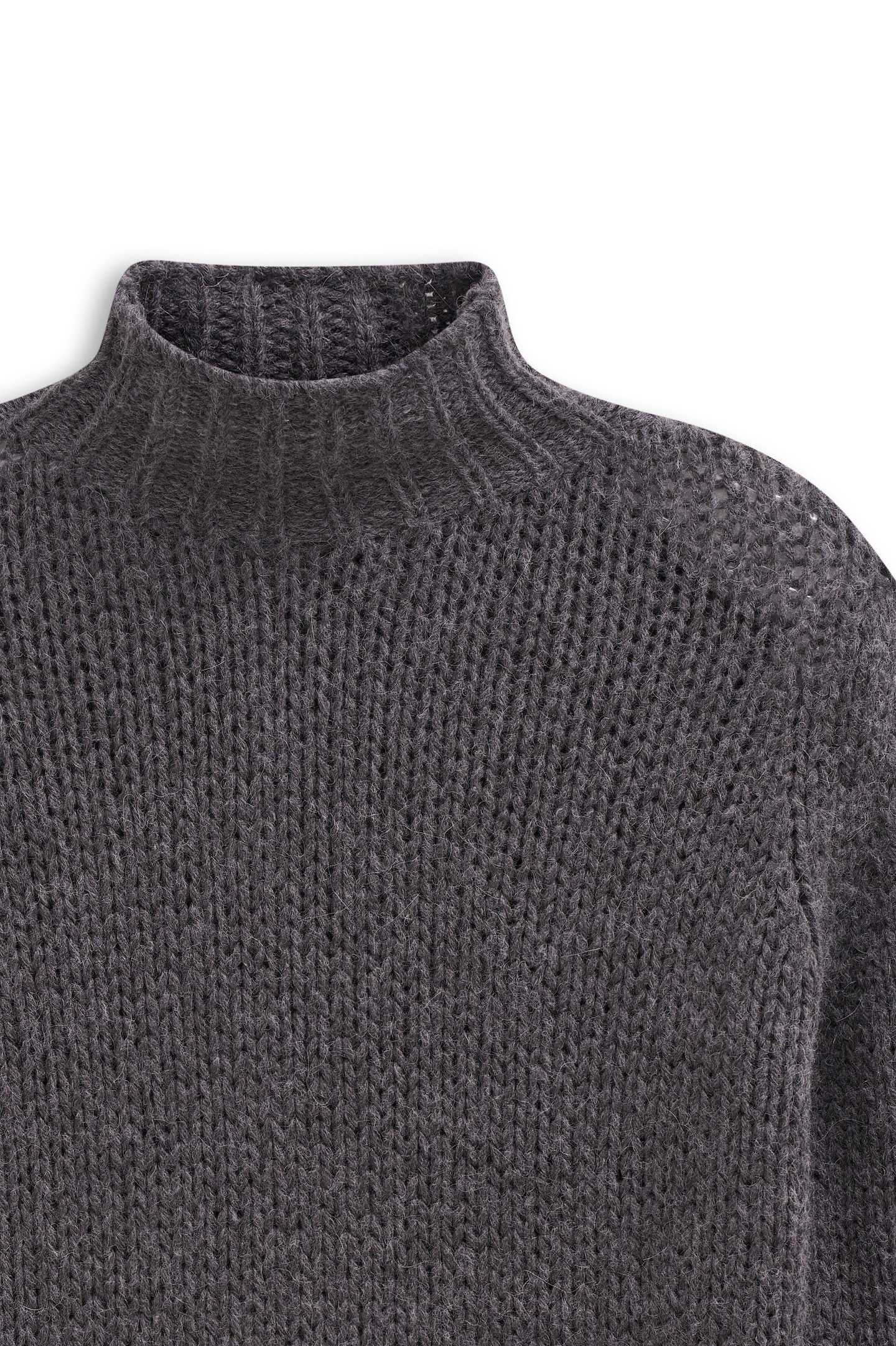 bugatti Pull à col roulé »Grobstrick« aus einem weichen Alpaka-Woll-Mix