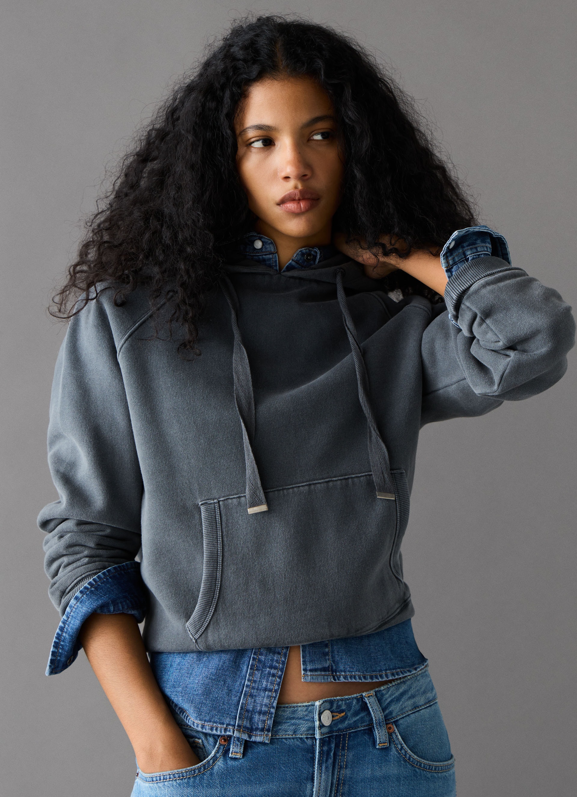 Image of Pepe Jeans Hoodie "BEGO", Sweatqualität in gewaschener Optik