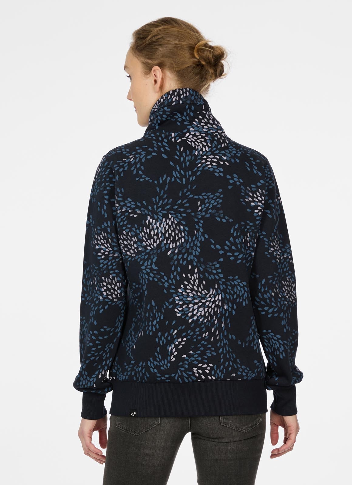 Ragwear Veste sweat »RONETTE PRINT A« brushed, in super softer Qualität und cooler allover Print, Stehkragen
