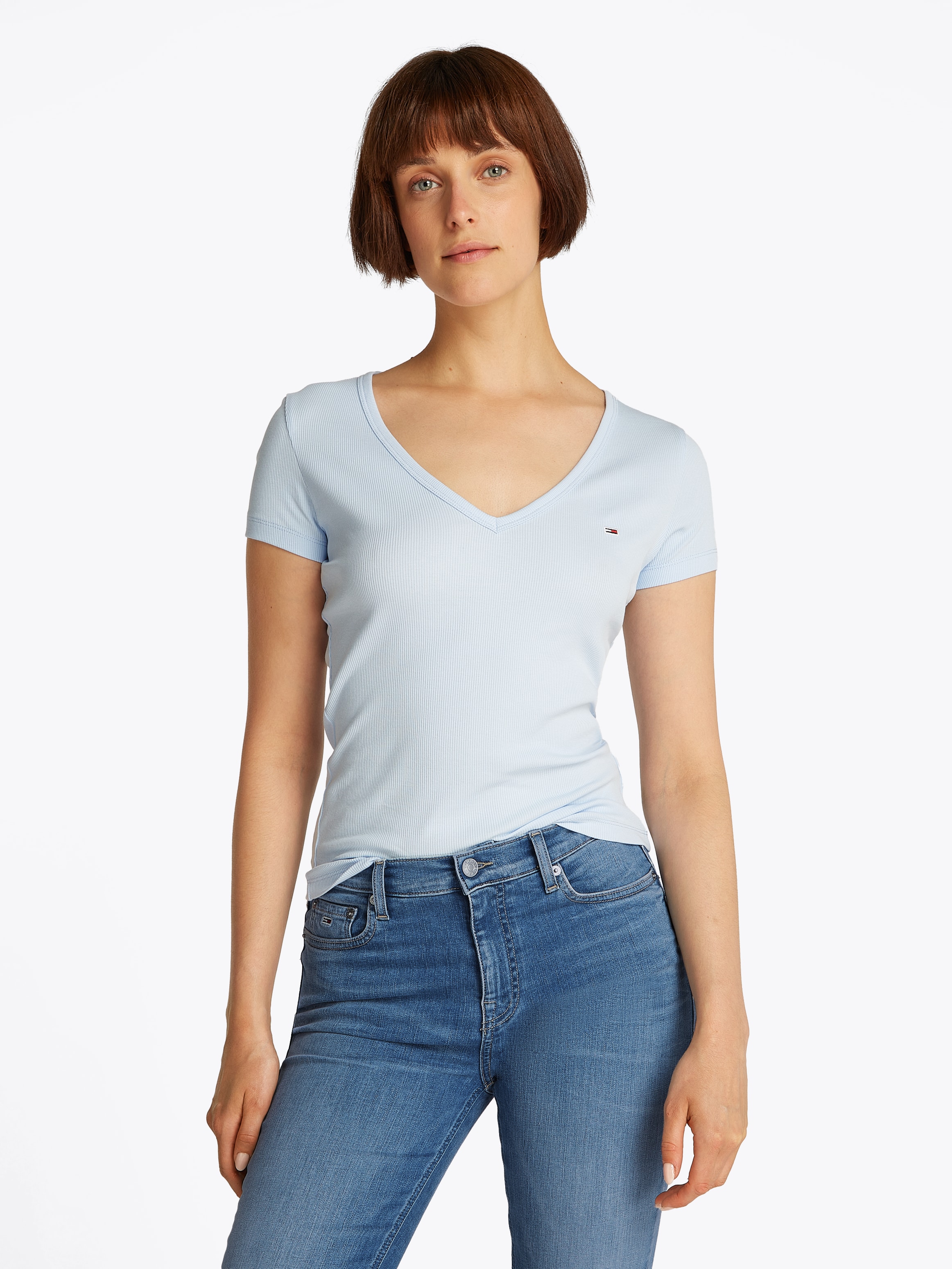 Tommy Jeans Skinny-fit-Jeans »NORA MR SKNY«, mit Waschung, mit Logo-Badge