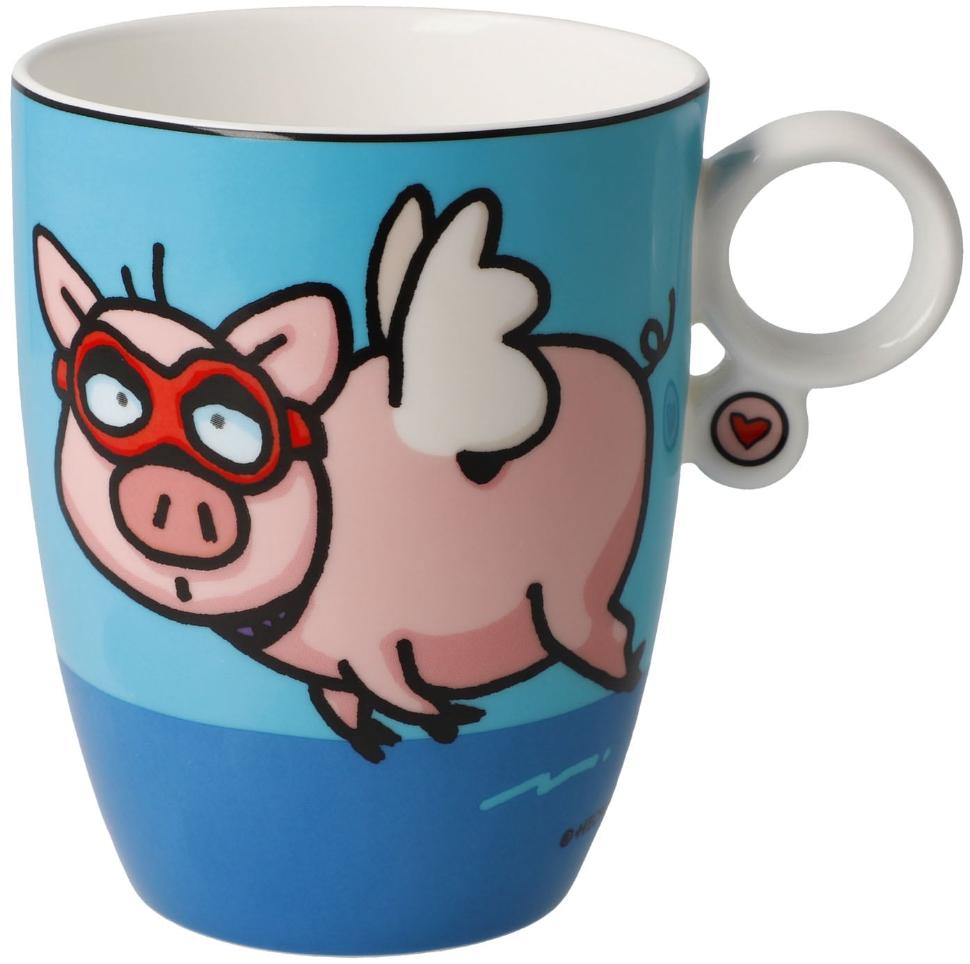 Image of Goebel Tasse "Künstlertasse Ed Eck- When Pigs Fly"