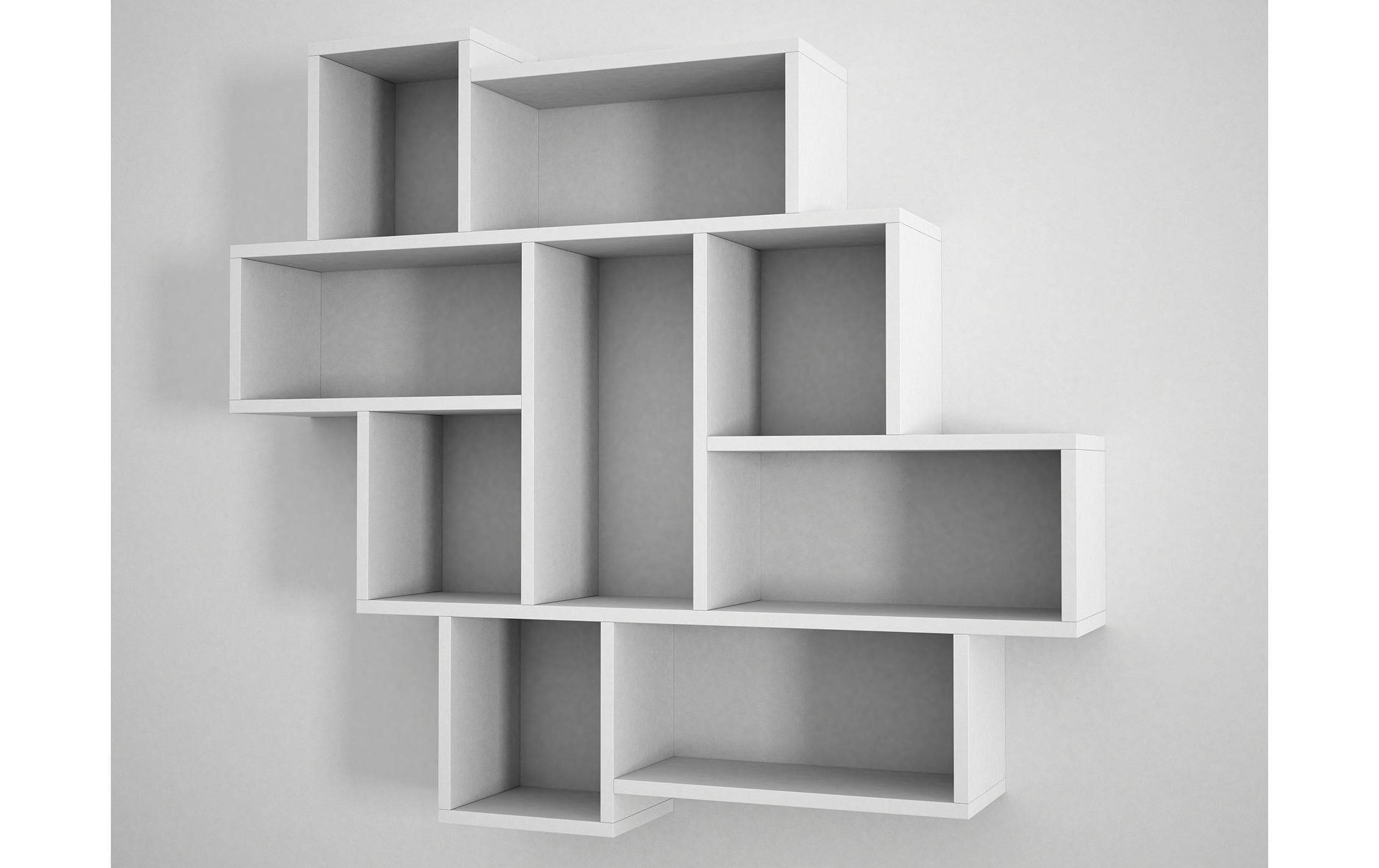 WOODY FASHION Regal »Parola 115,5 x 103,5 cm, Weiss«