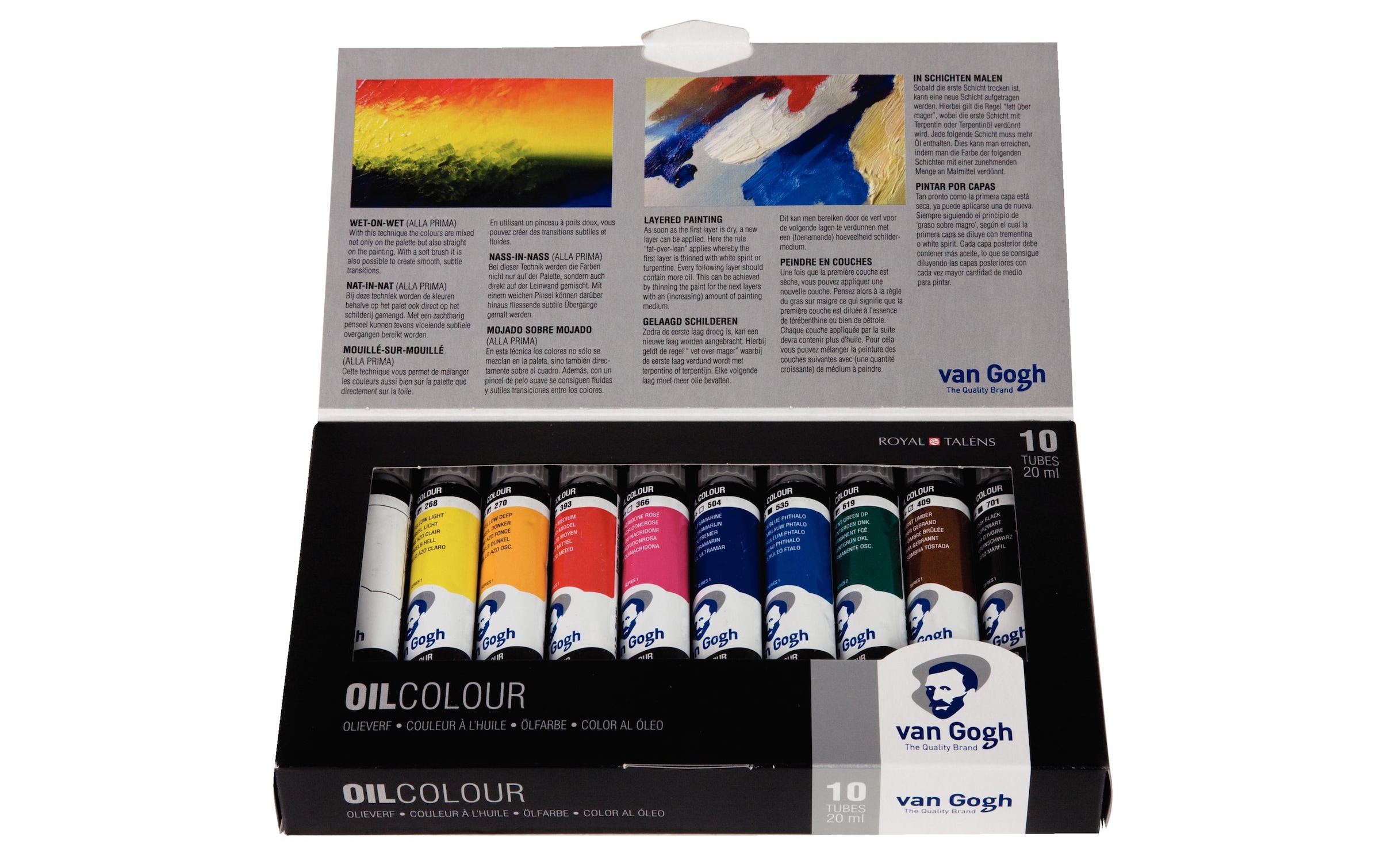 Ölfarbe »Van Gogh Basic-Set, 20 ml, Mehrfarbig«