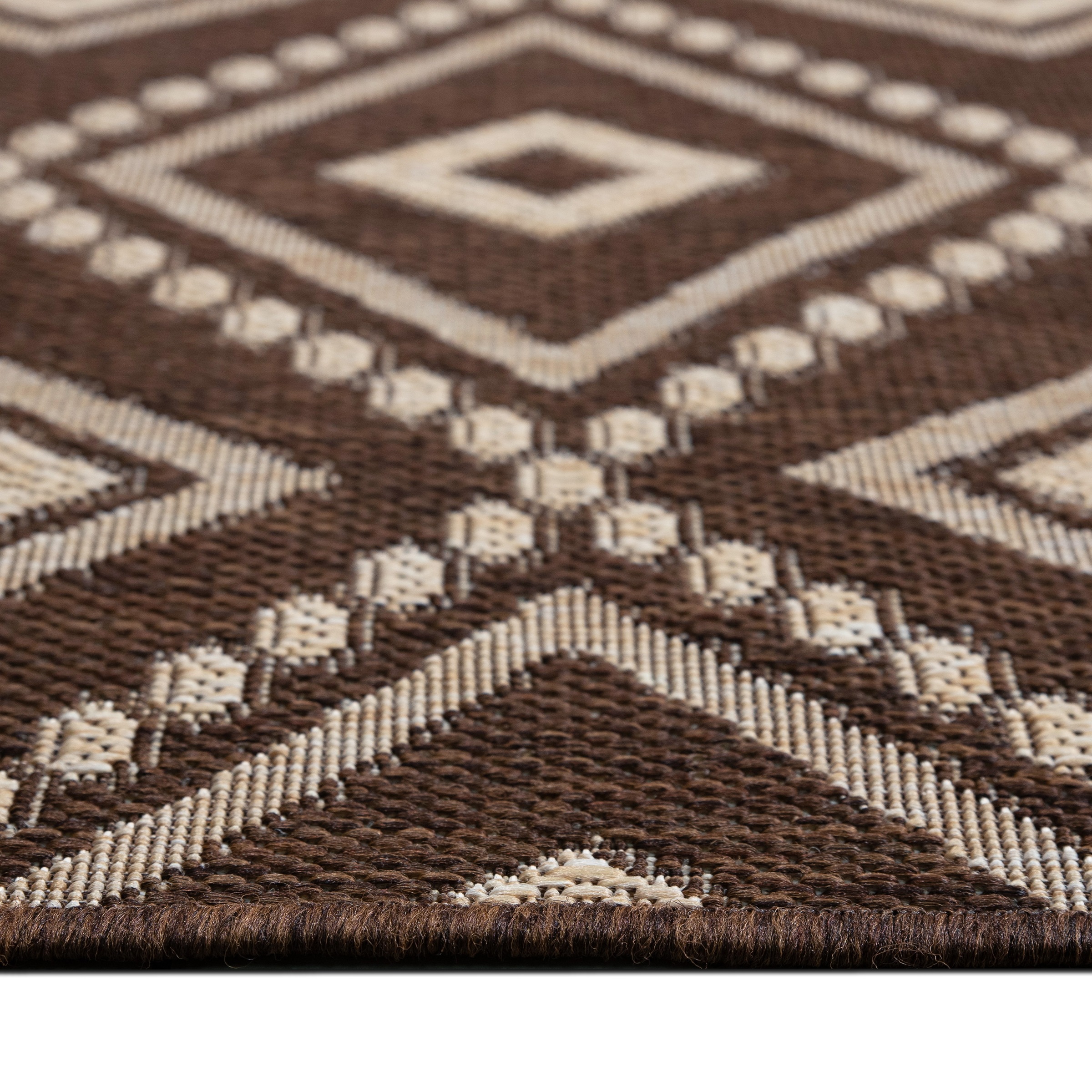 my home Teppich »Toronto auch als Läufer erhältlich«, rechteckig, 3 mm Höhe, In- und Outdoor geeignet, Sisal-Optik, Wetterfest & UV-beständig, Boho