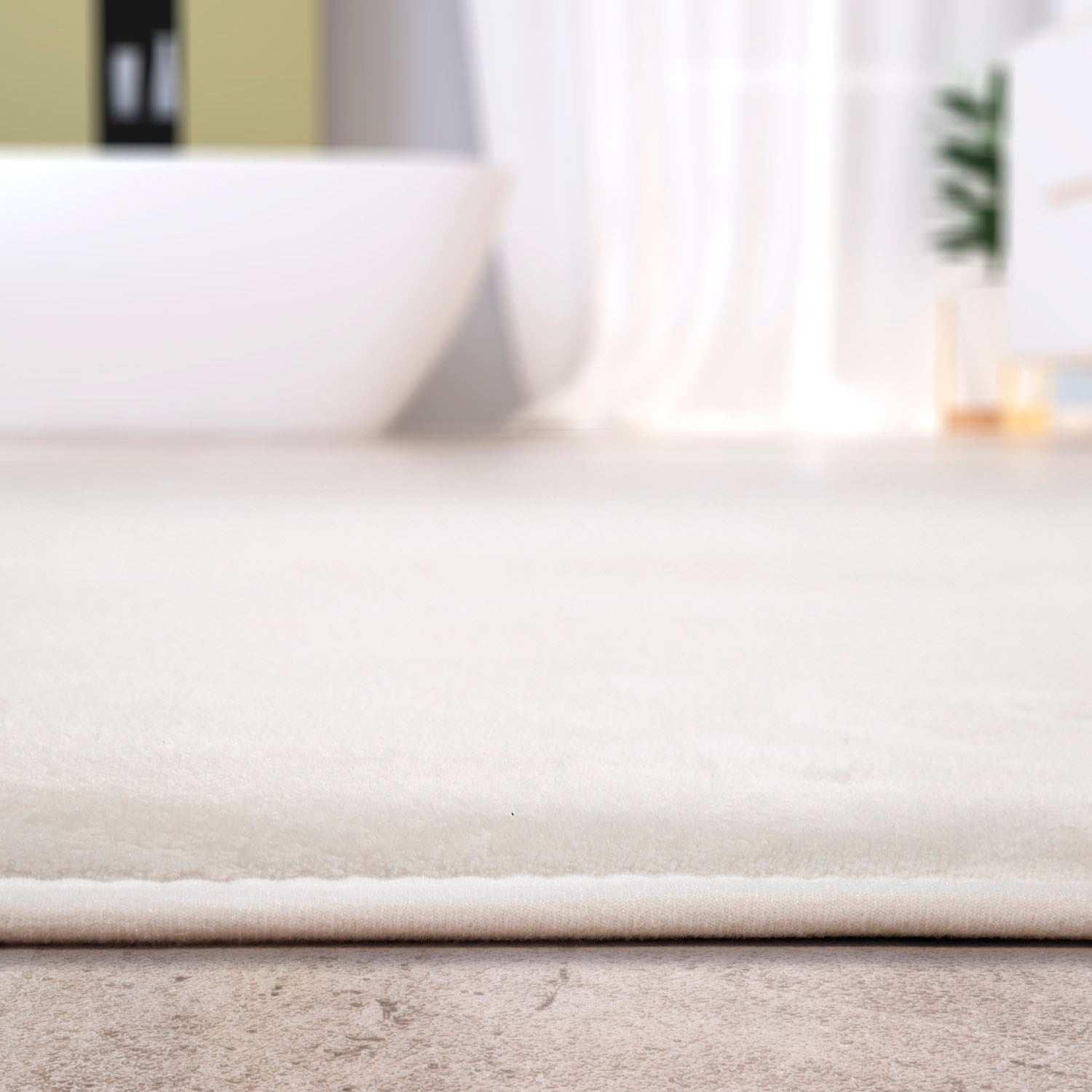 Paco Home Badematte »Corby 255, Memory-Schaum Effekt«, rutschhemmend beschichtet, fussbodenheizungsgeeignet, Badteppich, Uni Farben