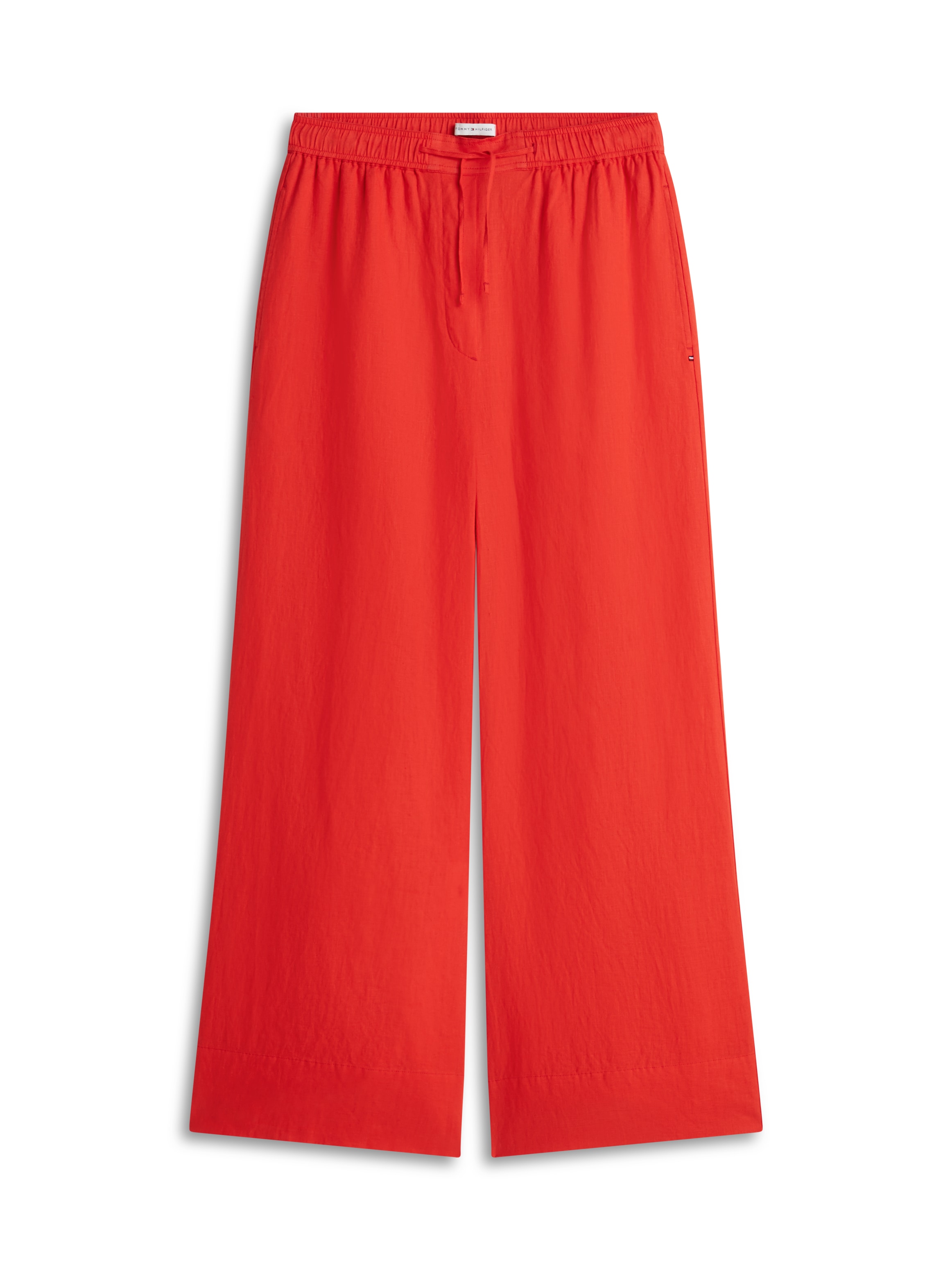 Tommy Hilfiger Pantalon en lin »ESS LINEN PULL ON PANTS«  in lockerer Passform, Elastikbund