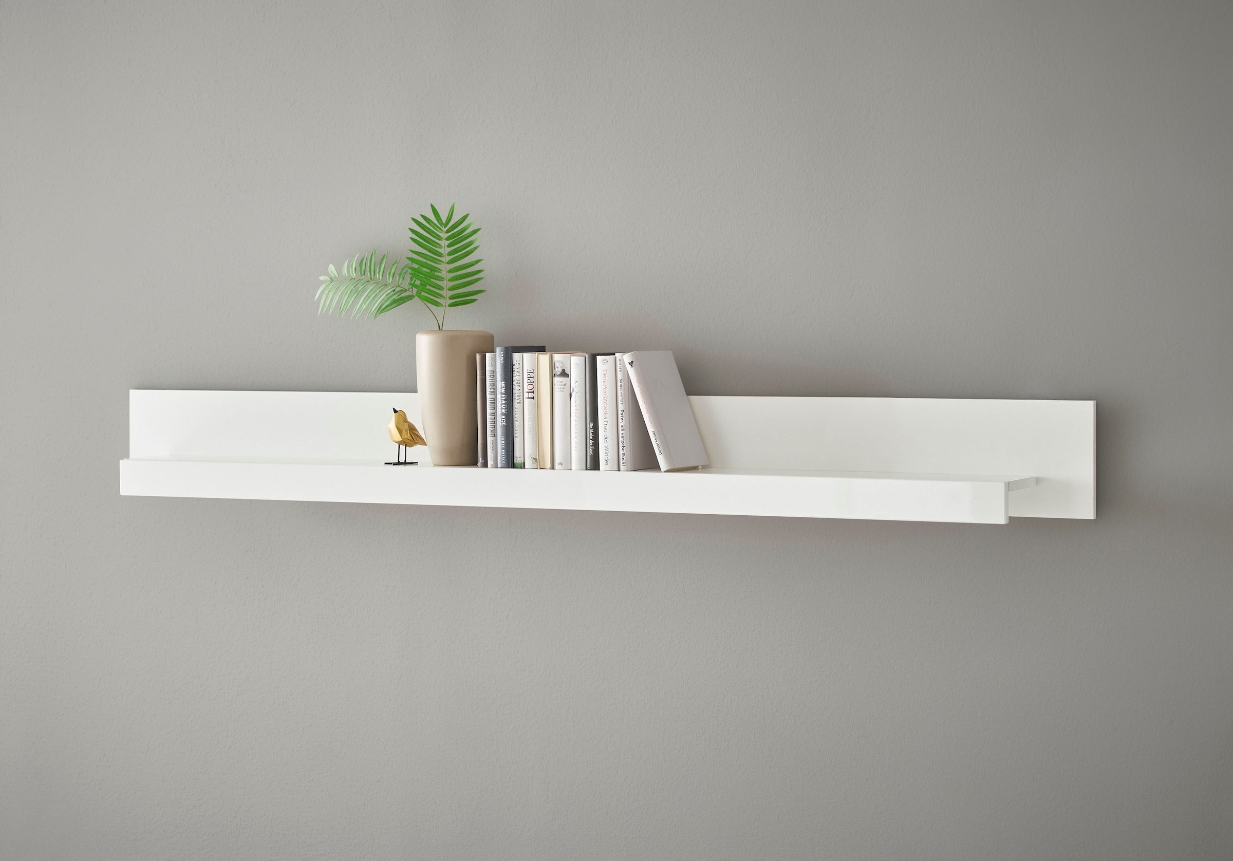 INOSIGN Wohnwand »Cantara, moderne Anbauwand, Wohnzimmer-Set, in Eiche Evoke oder Weiss«, (Set), enthält zwei Vitrinen, ein Sideboard und ein Wandboard