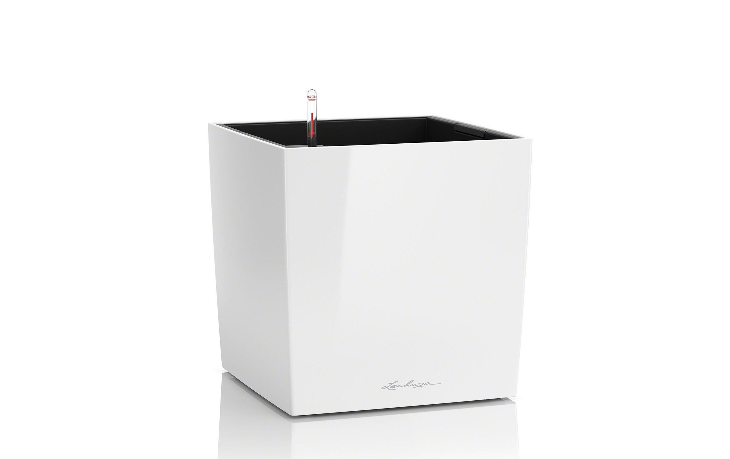 Image of Blumentopf "Lechuza Cube 40 Weiss"