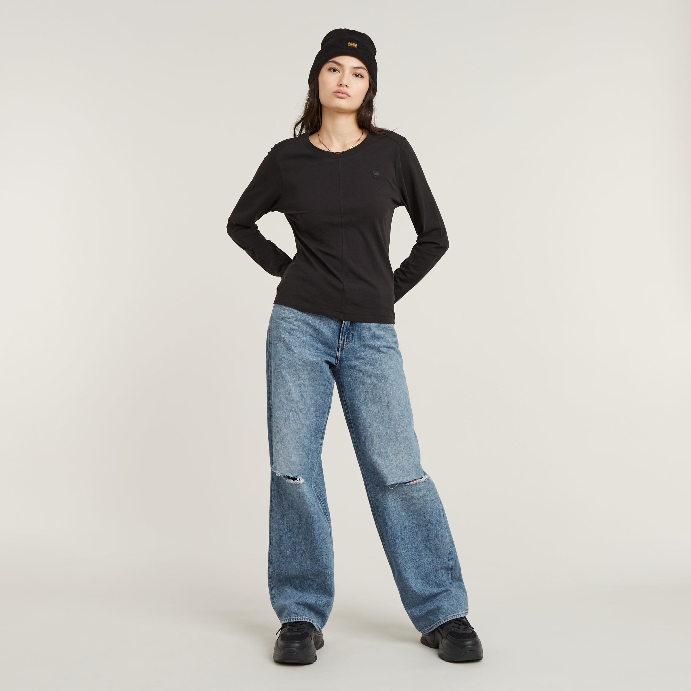 G-STAR T-Shirt »Front seam r t ls wmn«