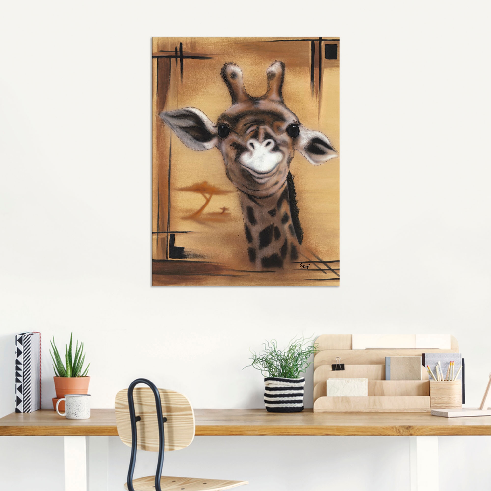 Artland Wandbild »Giraffe« Giraffen Bilder 1 Stk. tlg. als Alubild, Leinwandbild in verschied. Grössen