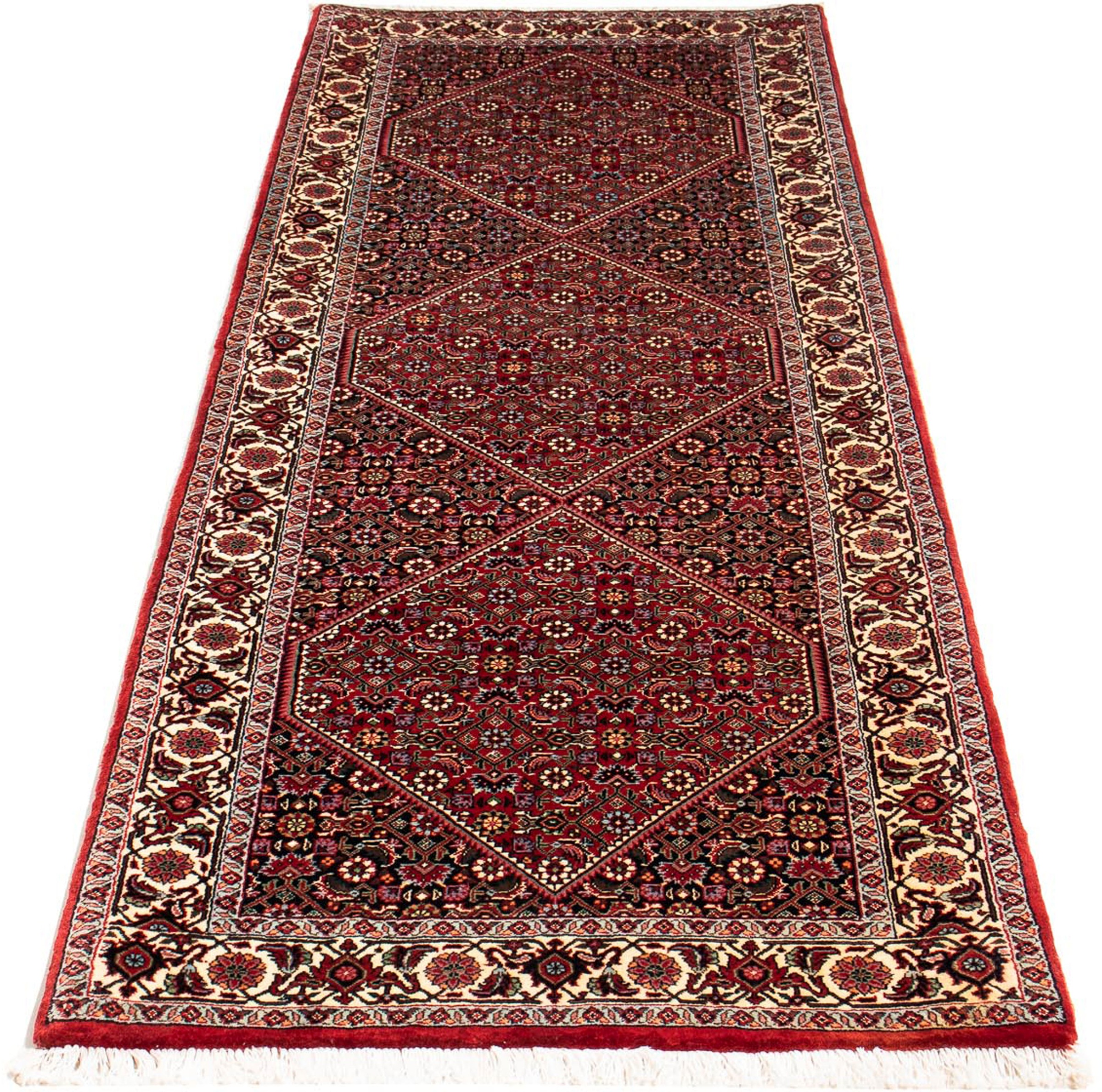 Image of morgenland Orientteppich »Perser - Bidjar - 209 x 74 cm - dunkelrot«, rechteckig, 15 mm Höhe, Wohnzimmer, Handgeknüpft, Einzelstück mit Zertifikat bei Ackermann Versand Schweiz