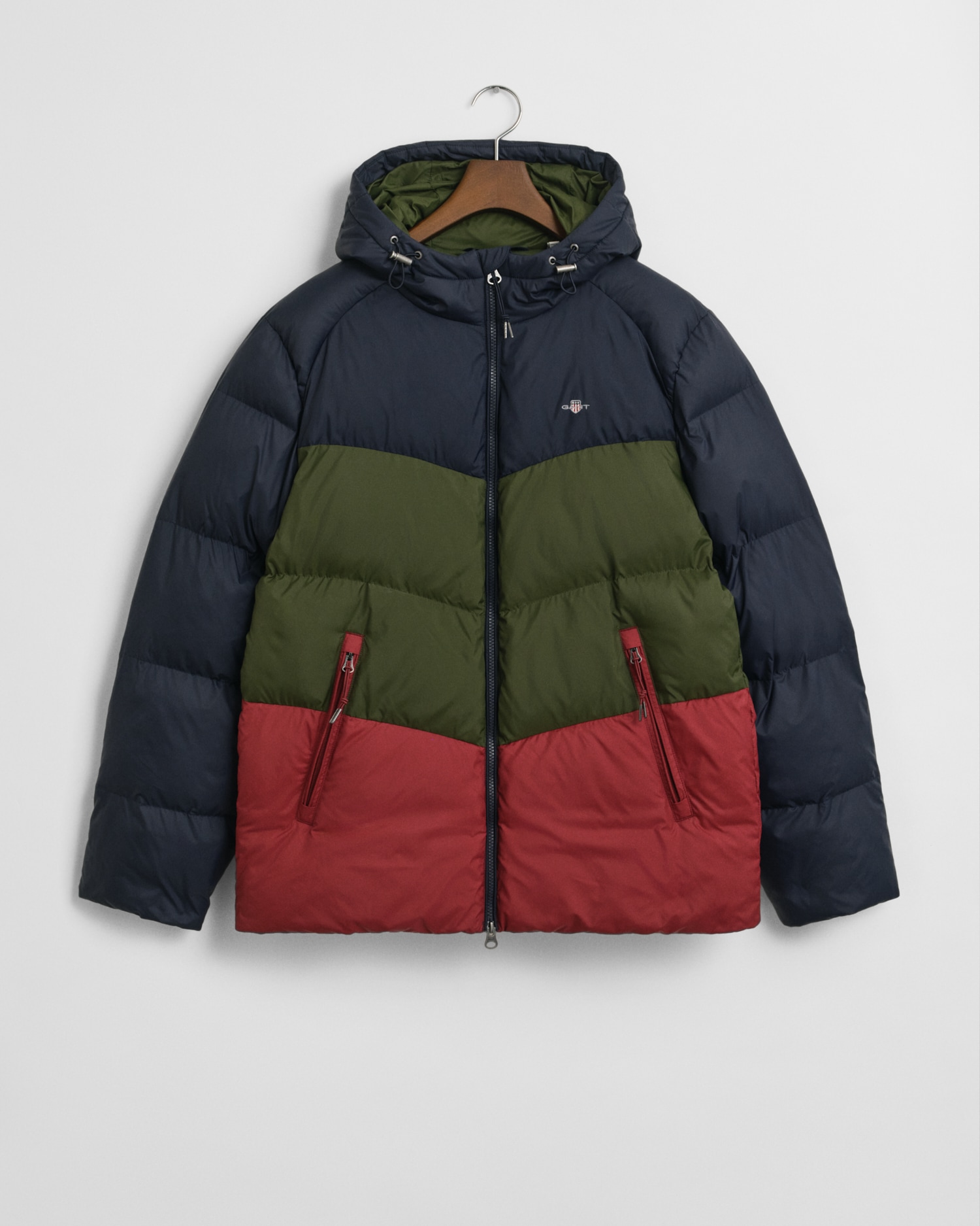 Image of Gant Steppjacke "ACTIVE CLOUD BLOCKED" mit Kapuze colurblocking, abnehmbare Kapuze, regular fit, Pufferjacke