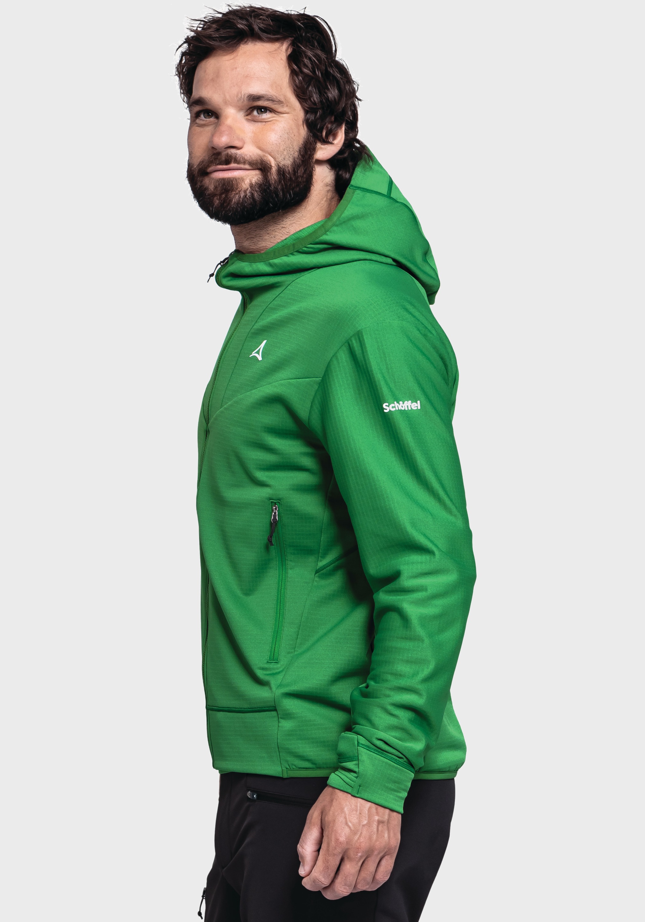 Schöffel Fleecejacke »Mountain Fleece Hoody Style Blaueis MNS« mit Kapuze