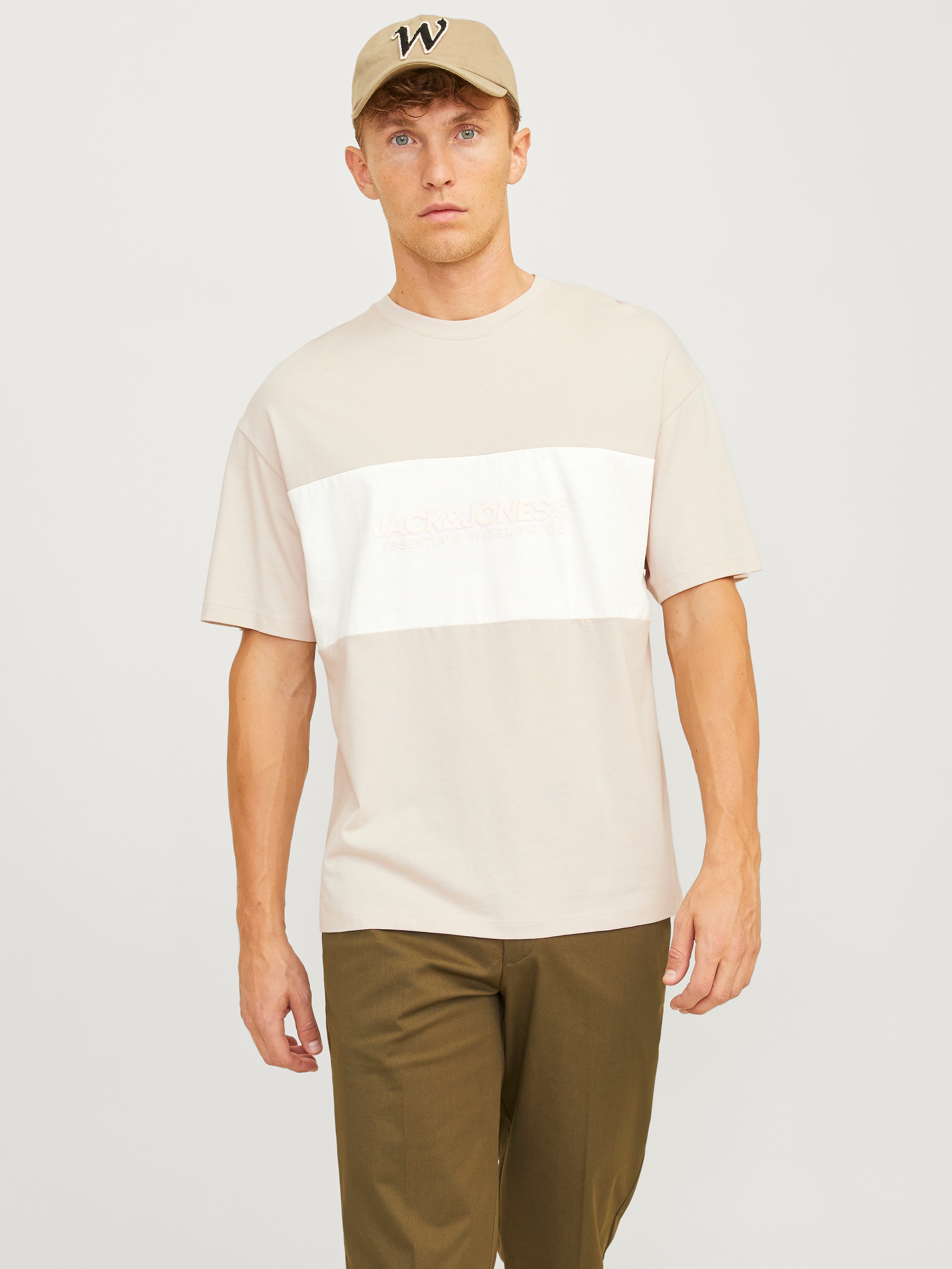 Jack & Jones Rundhalsshirt »JJELEGACY BLOCKING TEE SS O-NECK NOOS«