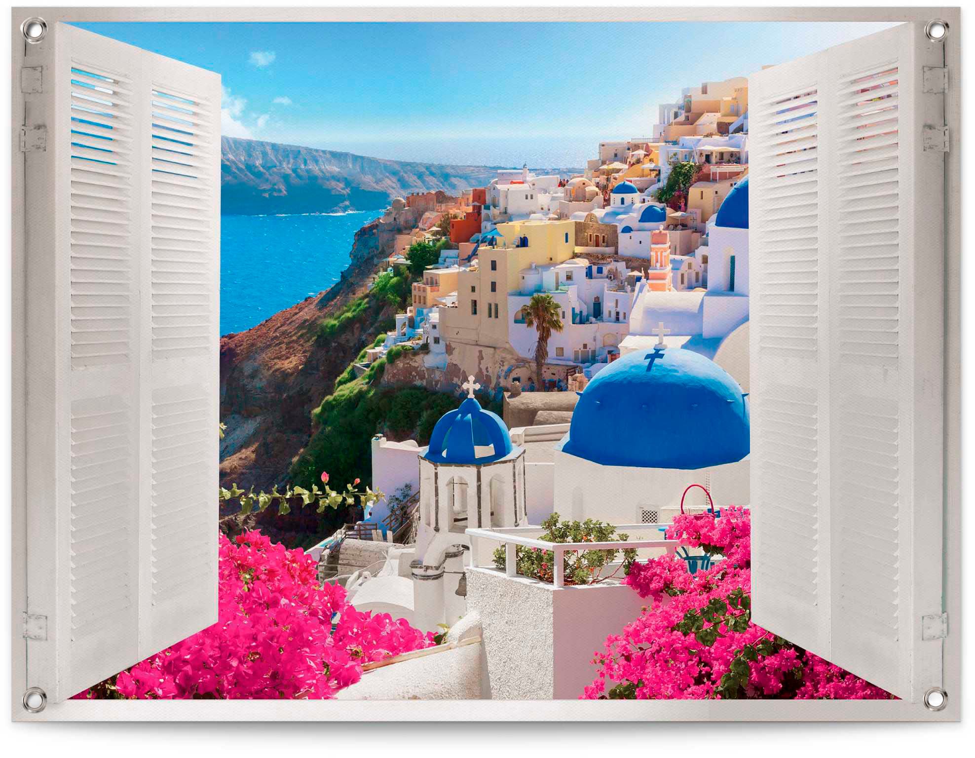 Image of Reinders Poster "Santorini"