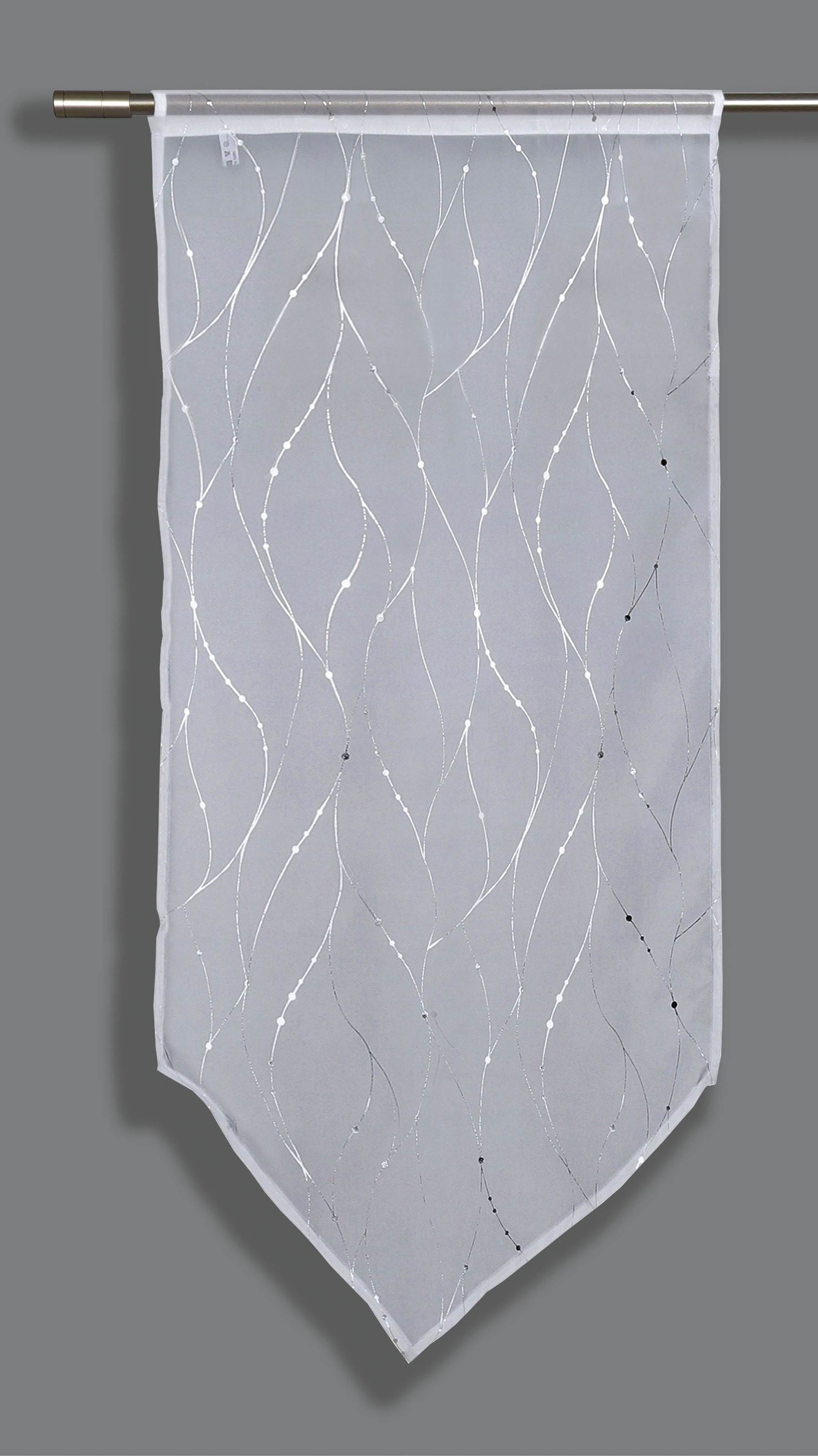 GARDINIA Panneaux »Silberfarbendruck«, (1 St.), Stoff Voile