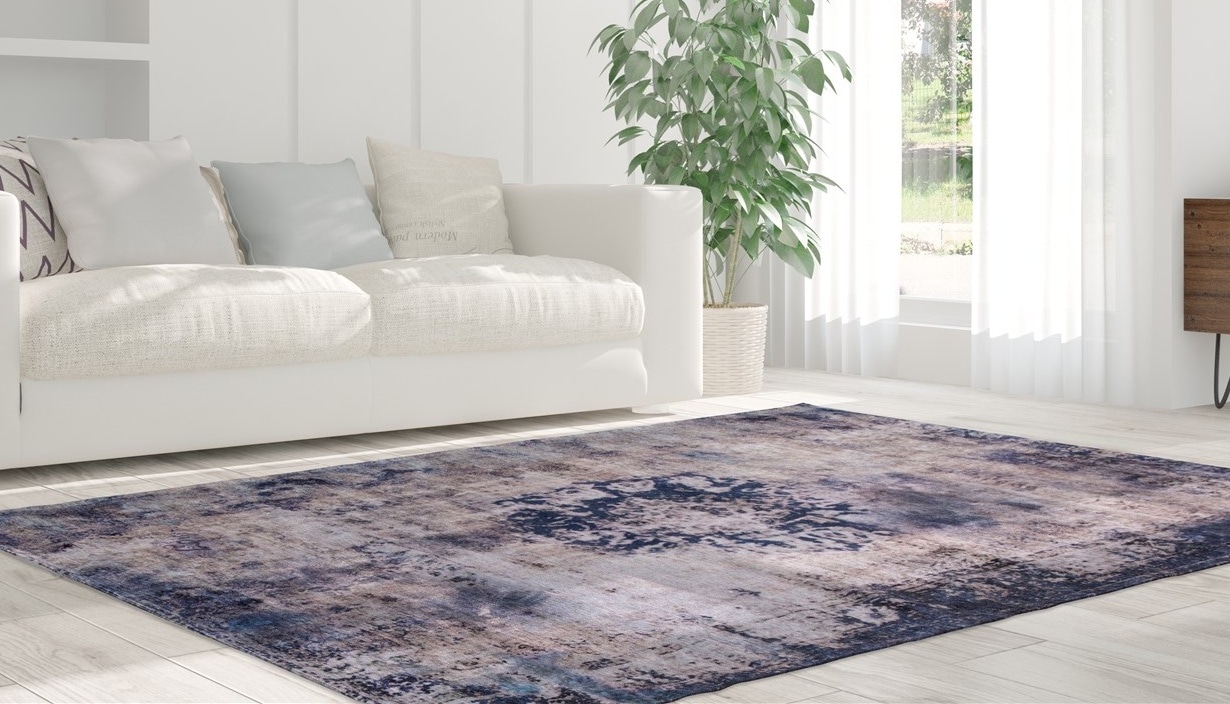 Image of calo-deluxe Teppich "Layata 8034" rechteckig 9 mm Höhe Kurzflor, Wohnzimmer